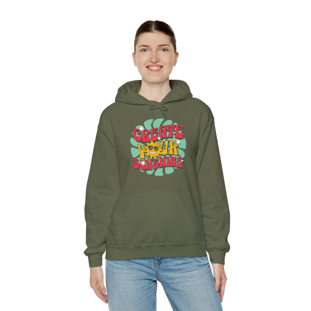 Create Your Sunshine | Colorful Retro-Inspired Hoodie | Cr8tive Designs