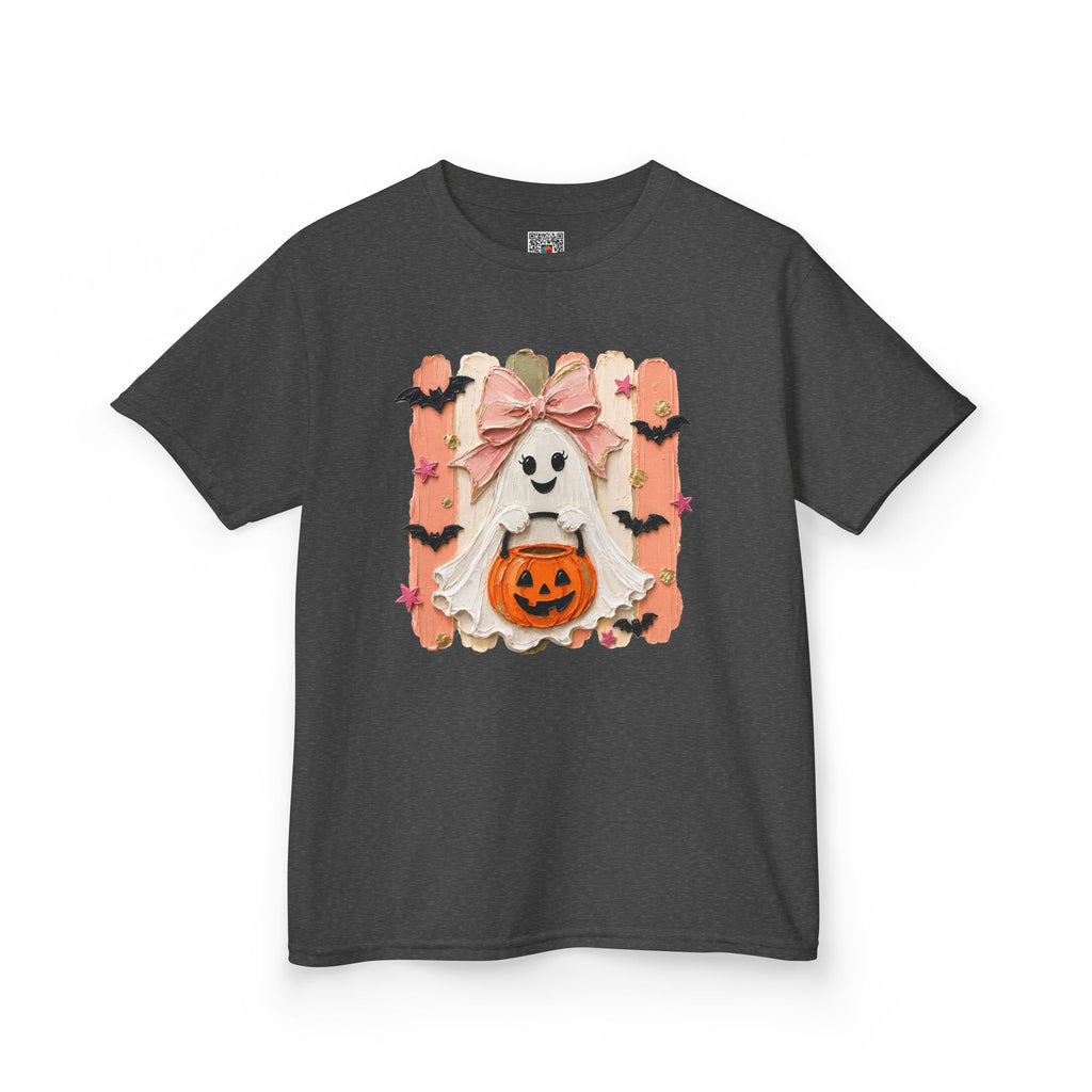 Cute Bow Ghost T-Shirt | Spooky Cute Halloween Tee | Cr8tive Designs