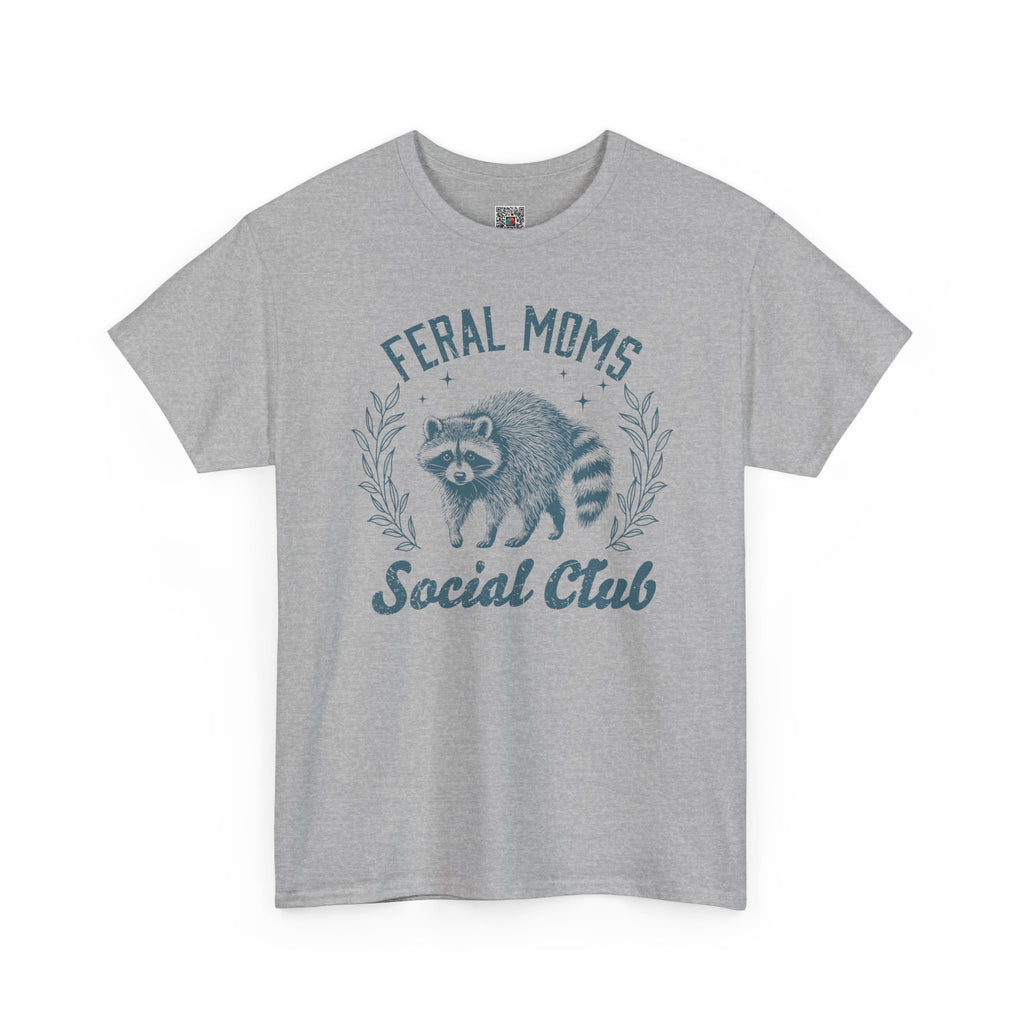 Feral Moms Club Graphic Tee – Trendy Funny Mom Shirt, Motherhood Humor Tee | Cr8tive Designs
