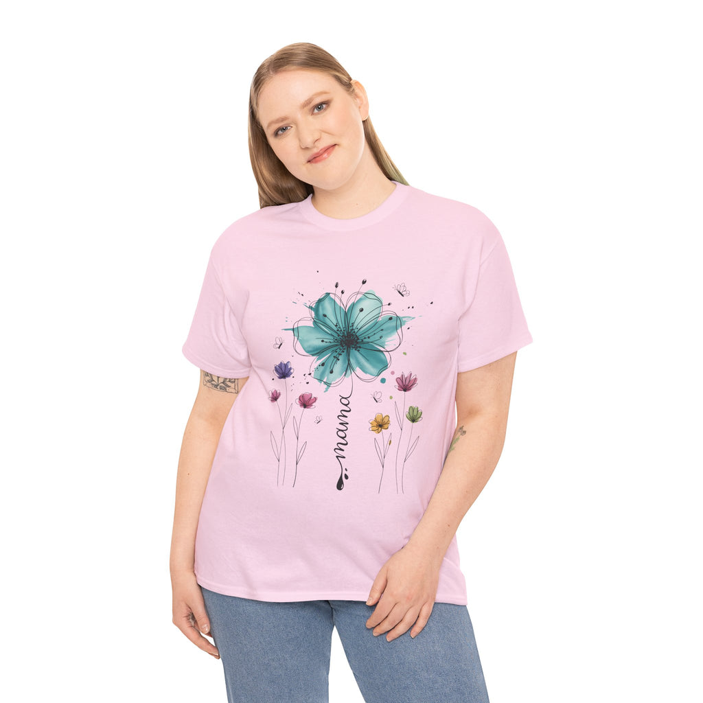 Watercolor Floral Burst T-Shirt – Colorful Artistic Flower Graphic Tee | Cr8tive Designs