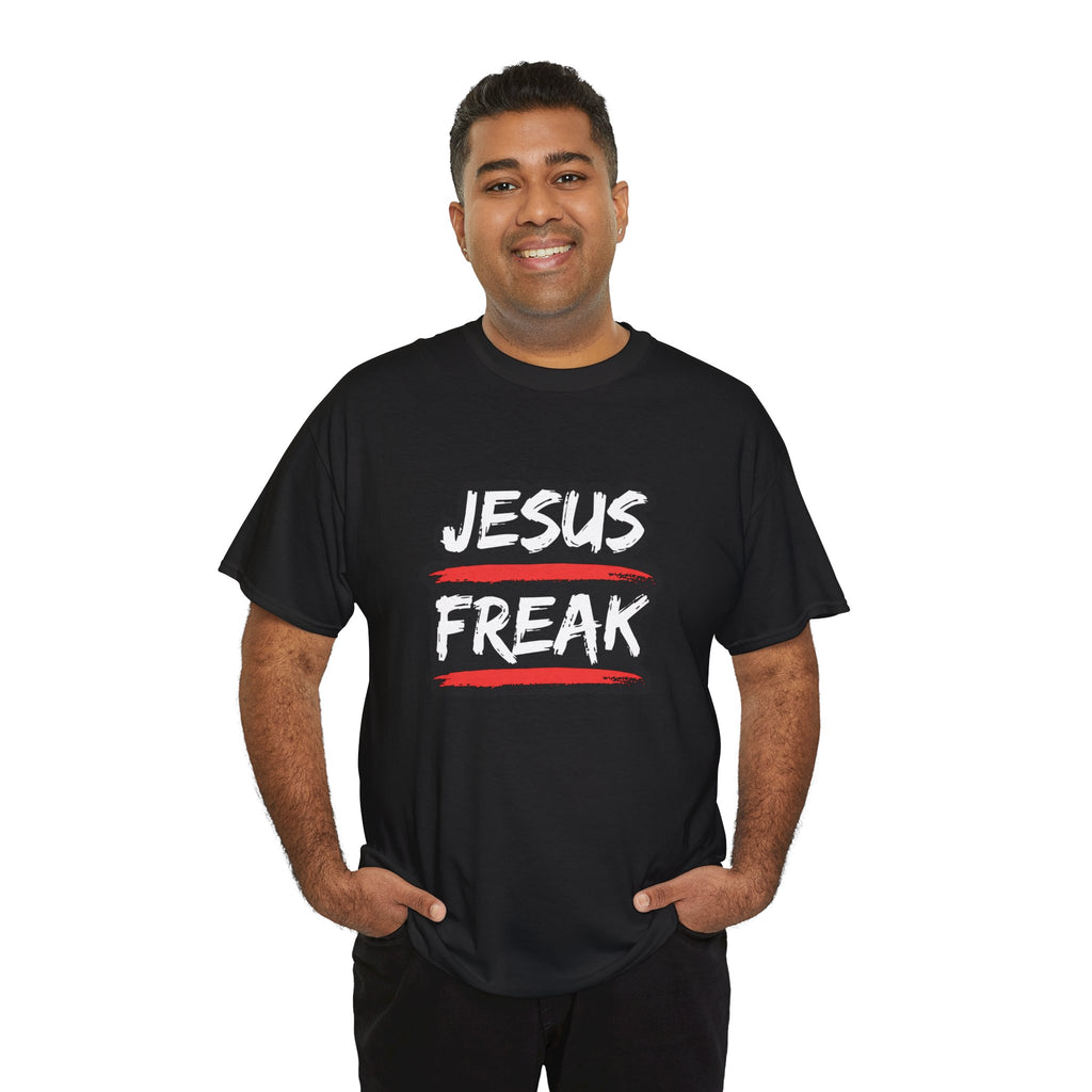 Jesus Freak Tshirt with Red Brushstroke