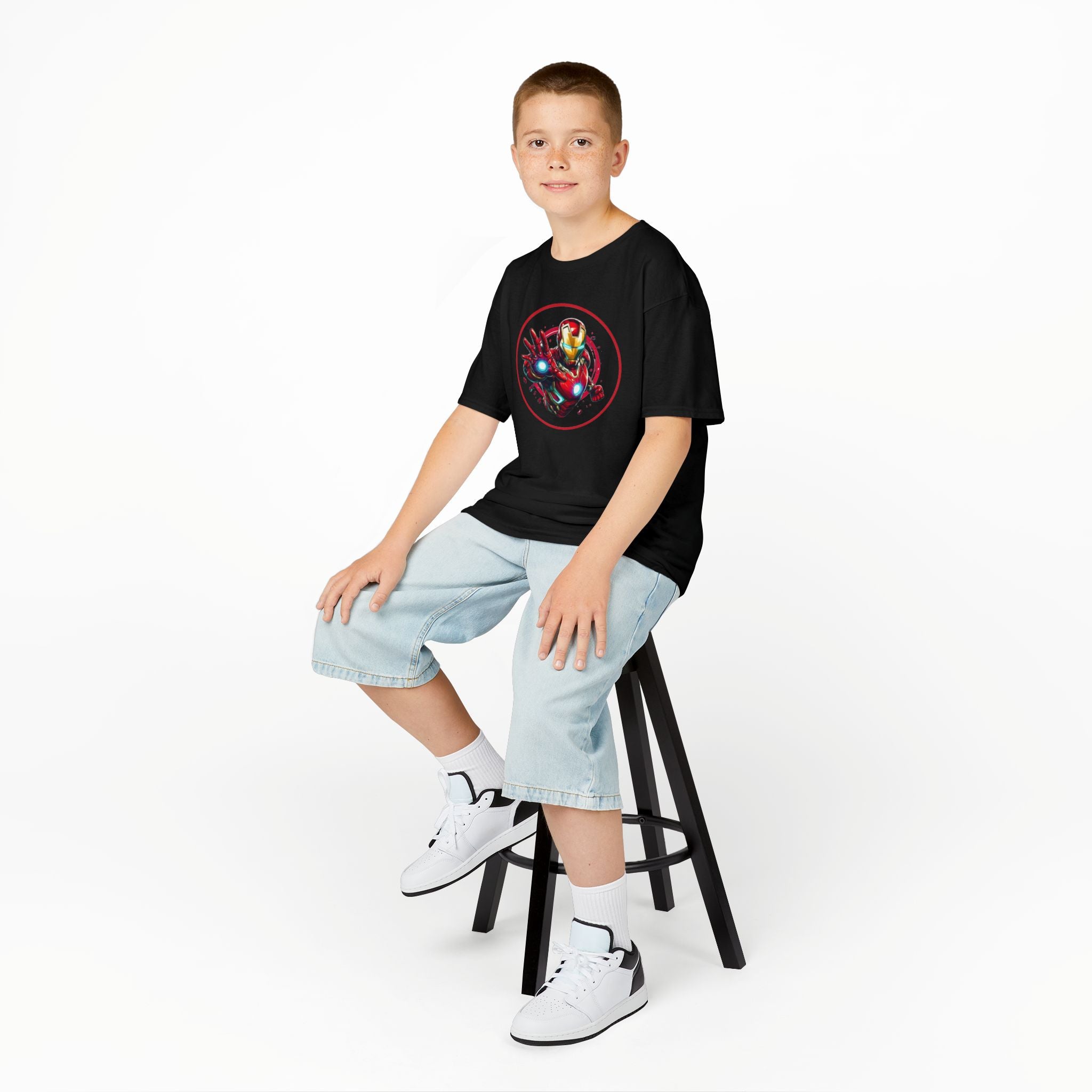 Armored Hero Power Tee | Kids Superhero Graphic T-Shirt | Cr8tive Designs