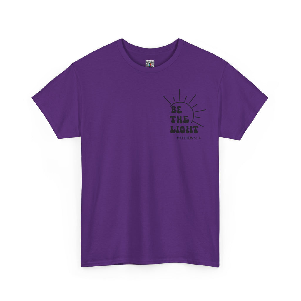 Be The Light Tee — Christian Inspirational T‑Shirt/Cr8tive Designs