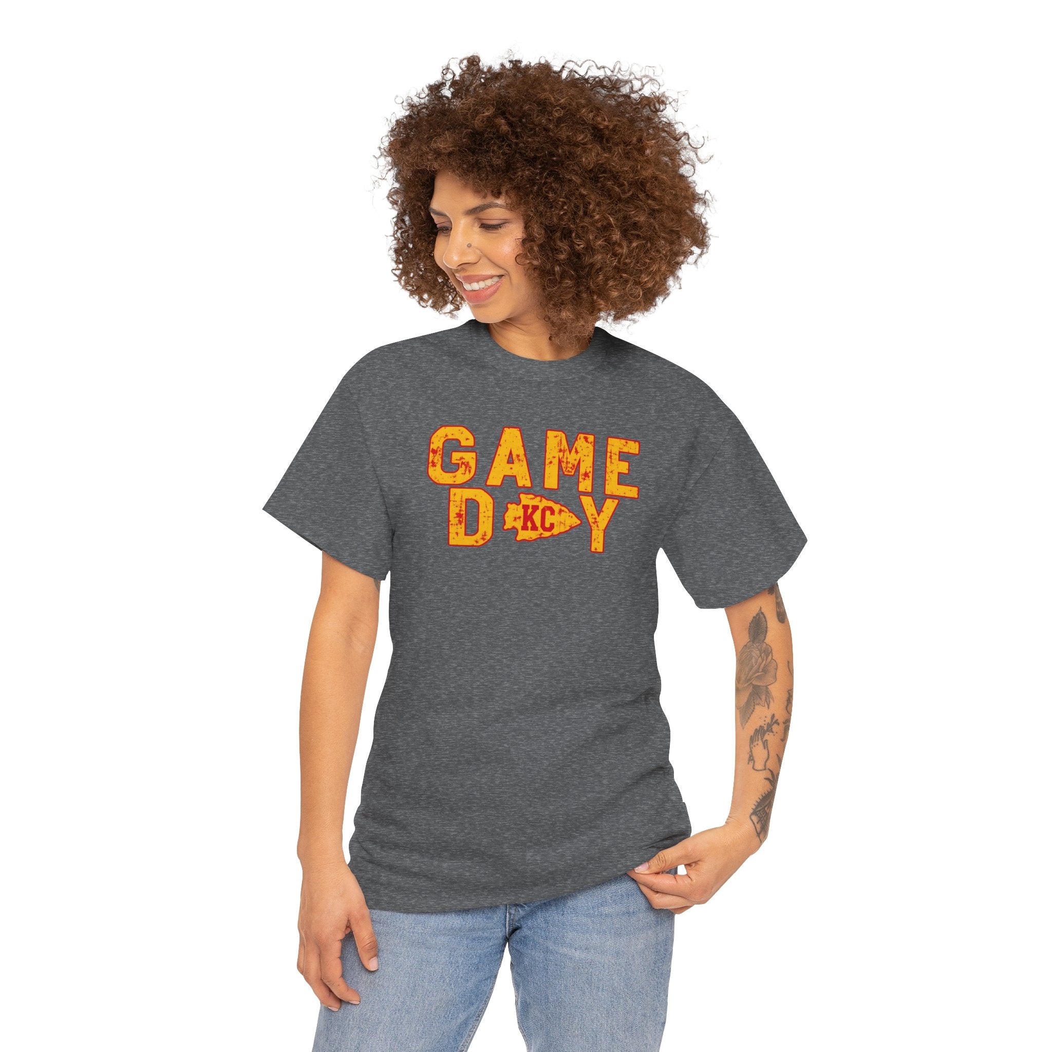 Game Day KC T-Shirt | Vintage Football Fan Apparel | Cr8tive Designs