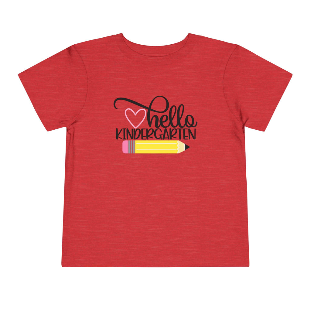 Hello Kindergarten Pencil Youth Tee | First Day of School T-Shirt | Cr8tive Designs