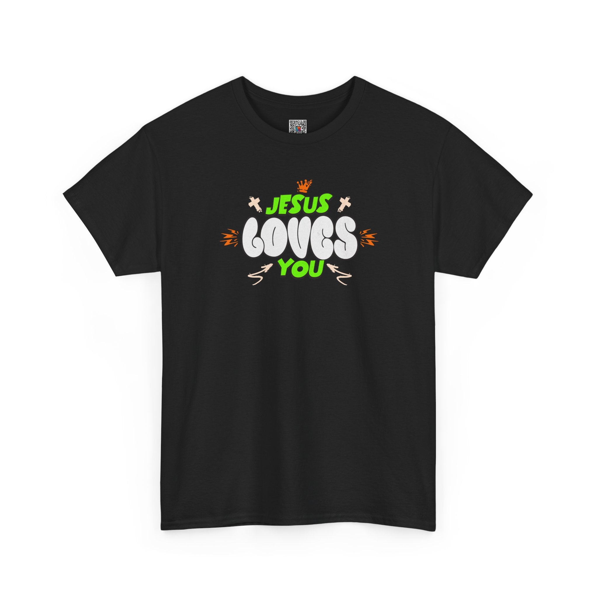 Jesus Loves You T-Shirt | Retro Bubble Gospel Tee | Cr8tive Designs
