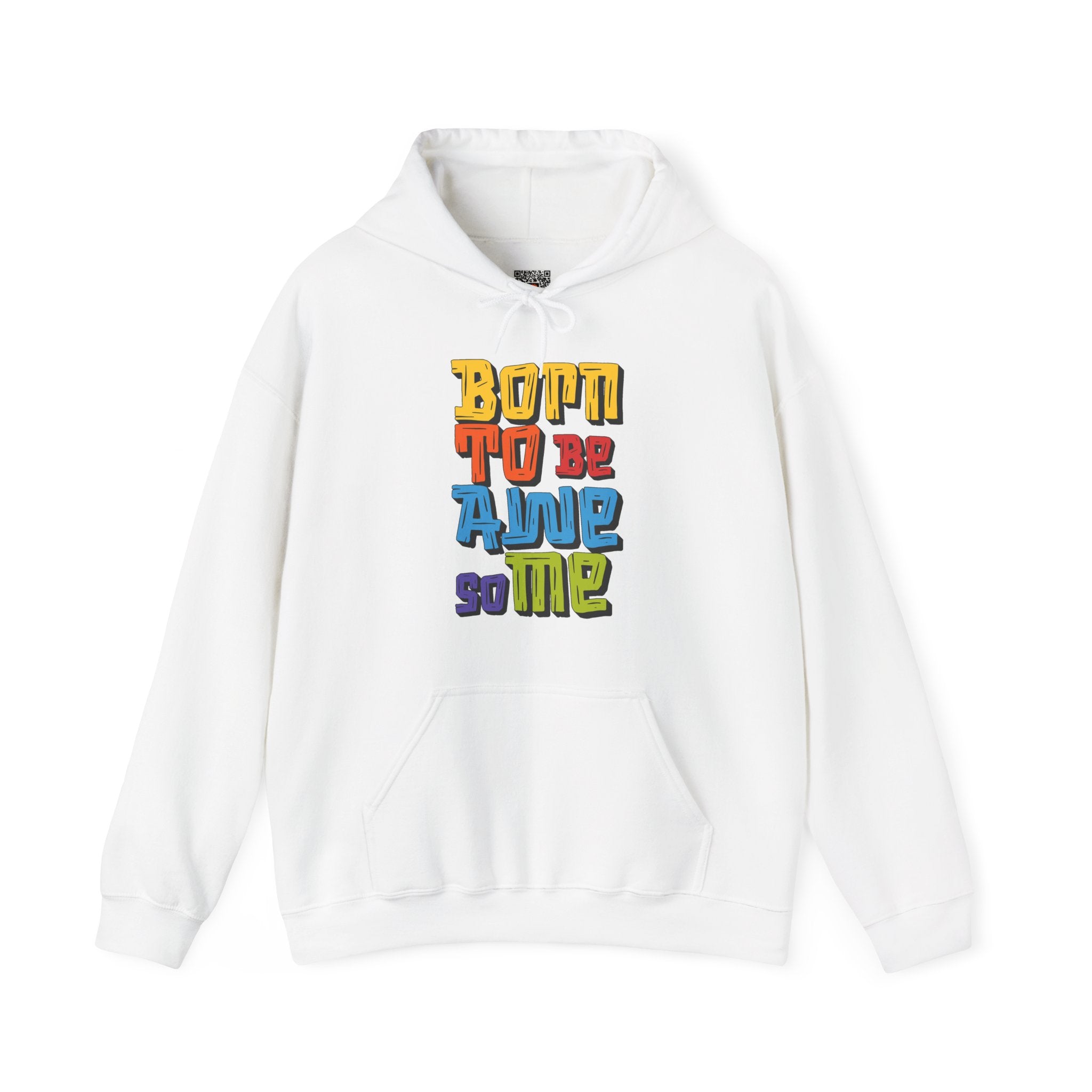 Born to Be Awesome | Colorful Retro Hoodie | Cr8tive Designs