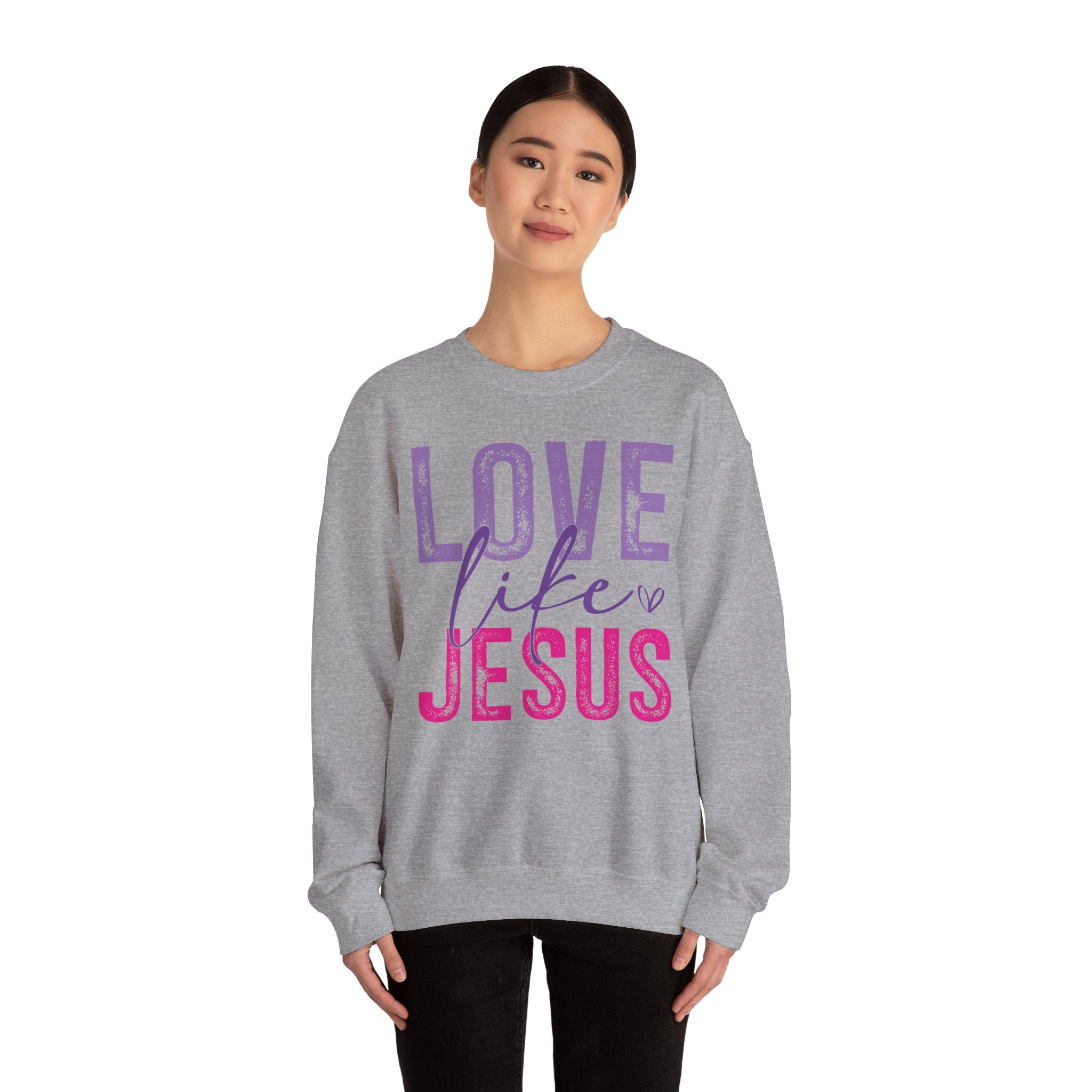 Love Like Jesus – Inspirational Christian Faith Sweatshirt | Cr8tive Designs