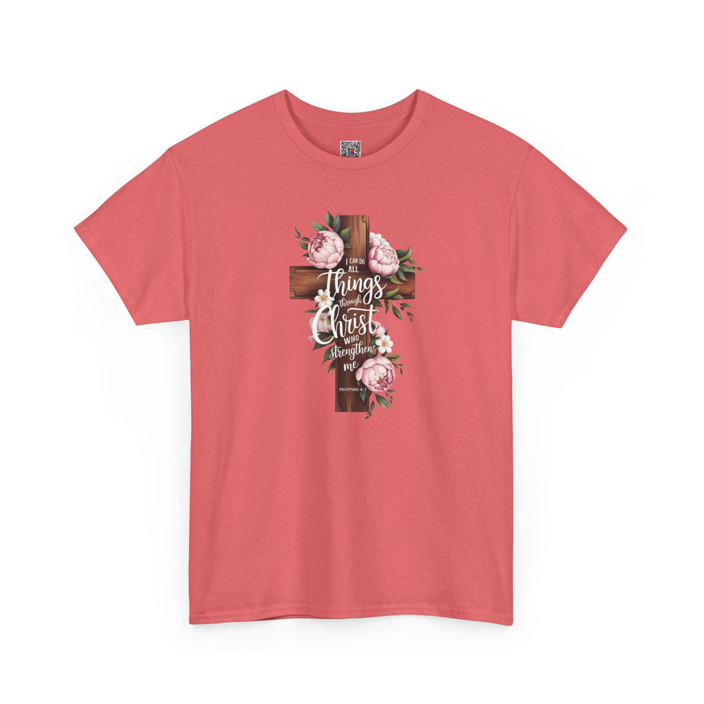 All Things Through Christ Inspirational T-Shirt/Cr8tive Designs
