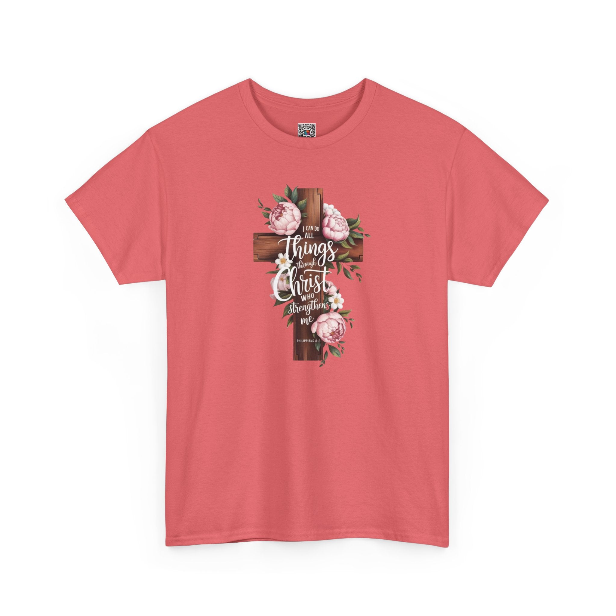 All Things Through Christ Inspirational T-Shirt/Cr8tive Designs