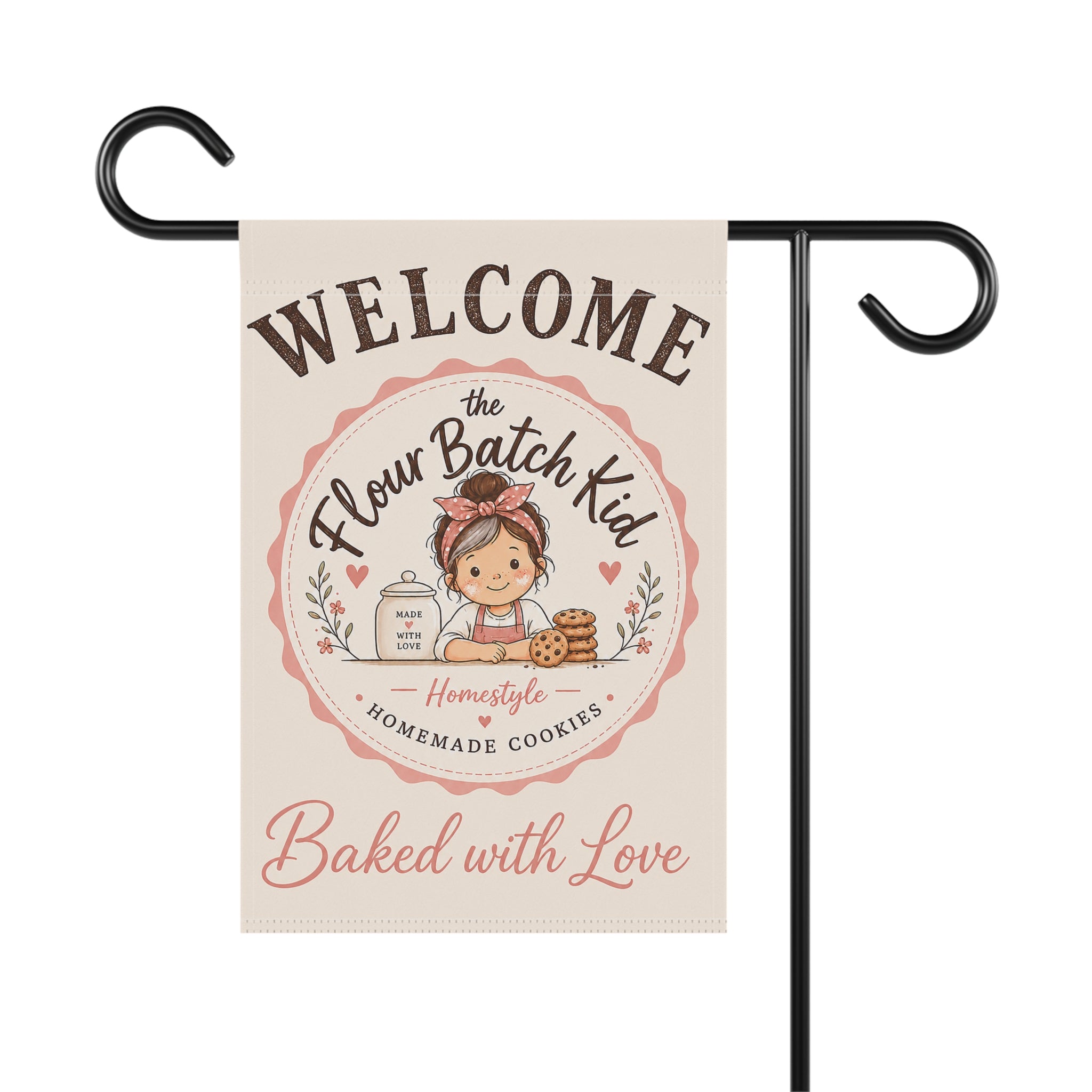 The Flour Batch Kid Welcome Garden Flag | Custom Garden Flag 2.0 | Cr8tive Designs