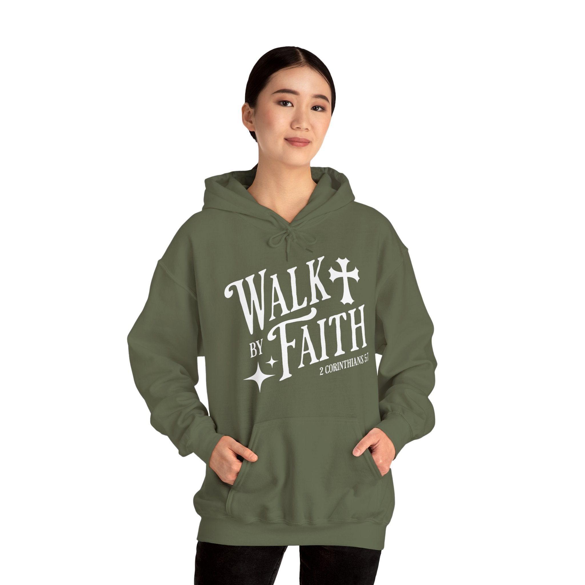 Walk by Faith | Christian Scripture Hoodie | Cr8tive Designs