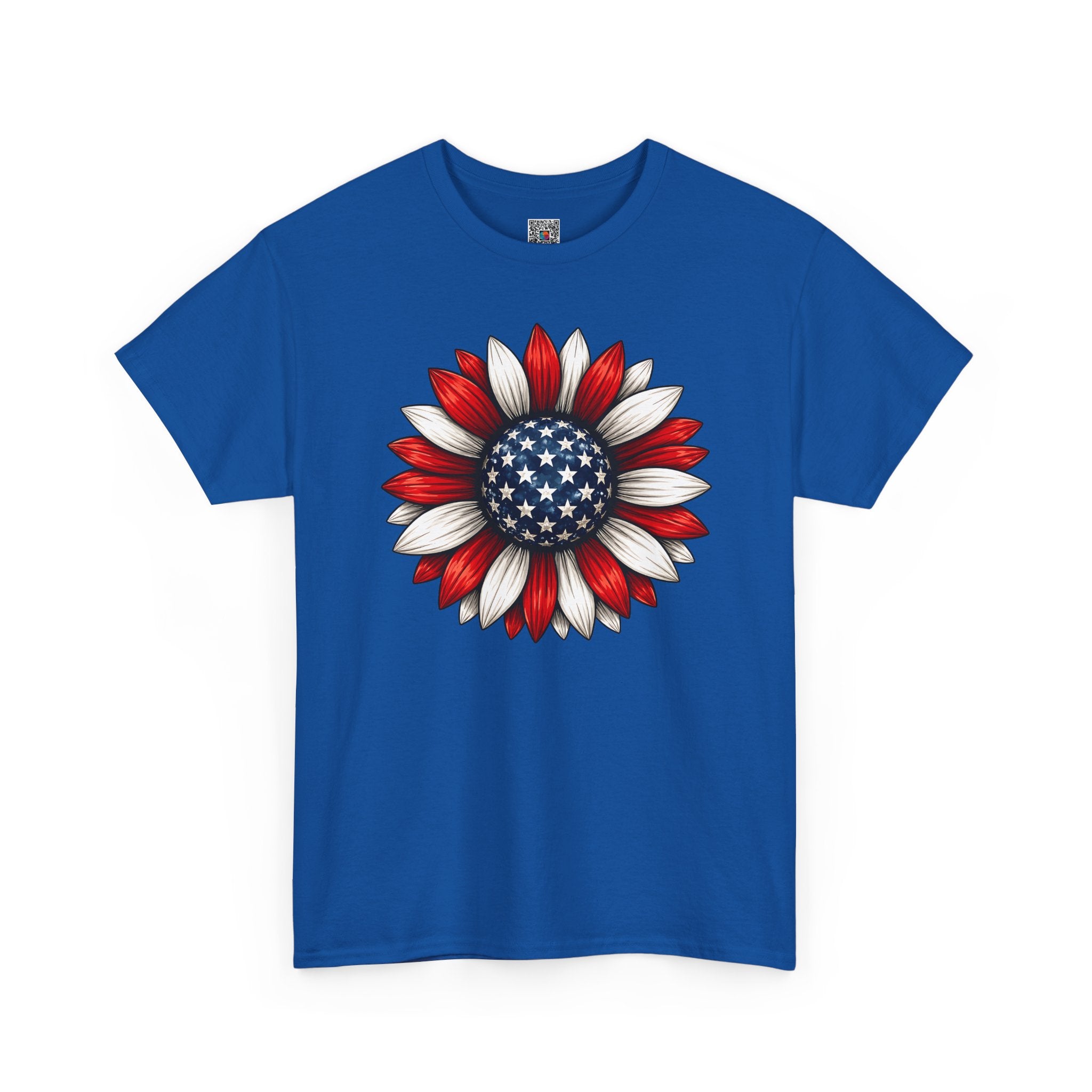 Patriotic Sunflower| American Flag Floral Tee for 4th of July| Cr8tive Designs