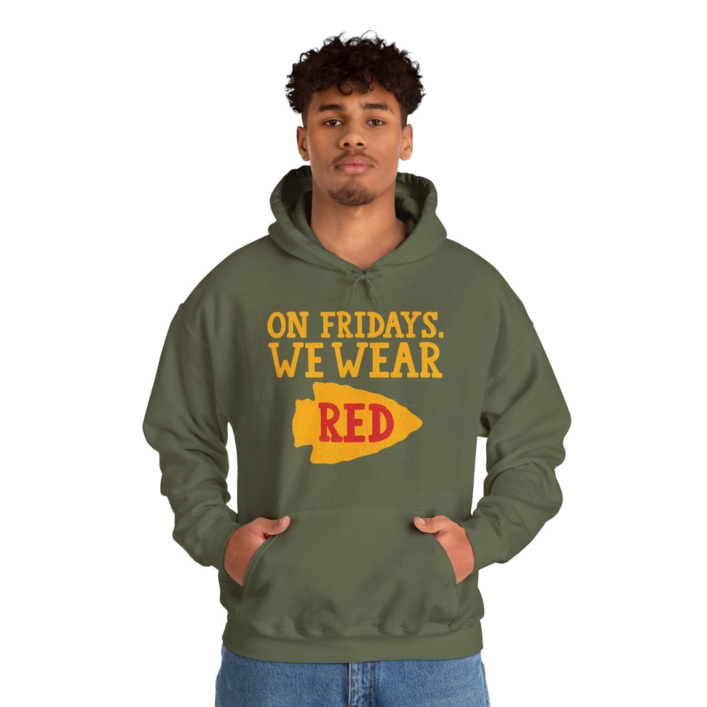 On Fridays We Wear Red | Kansas City Football Hoodie | Cr8tive Designs