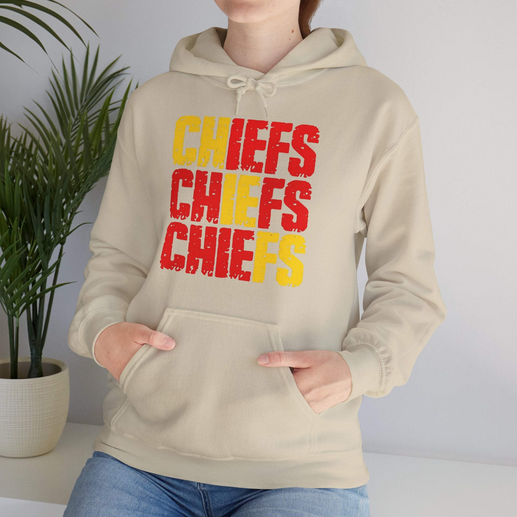 Chiefs Chiefs Chiefs | Football Hoodie | Cr8tive Designs