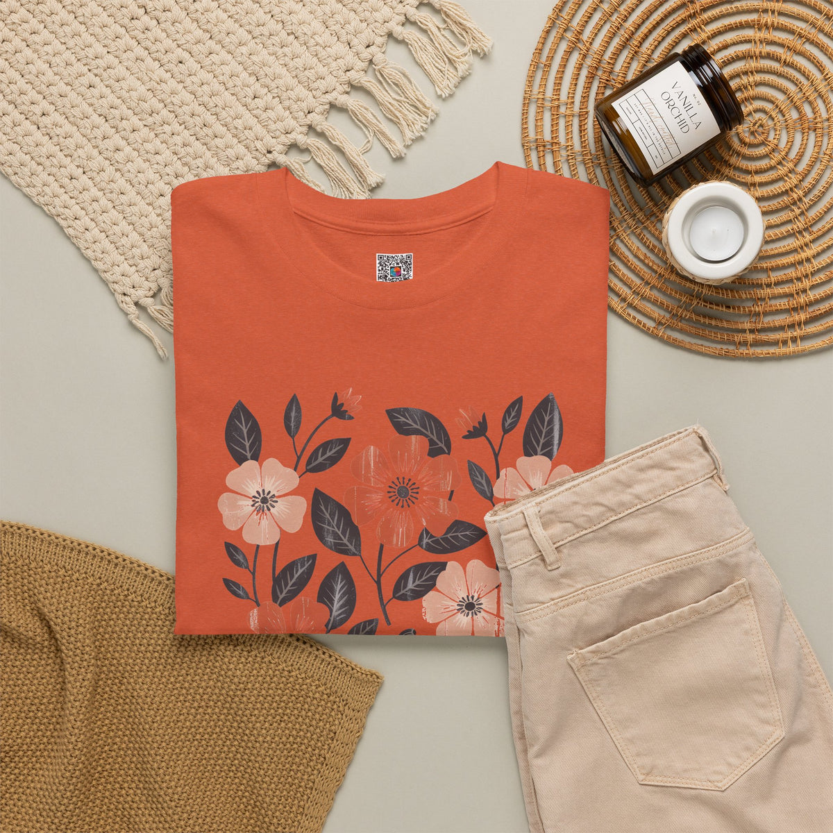 Vintage Floral Pumpkin Tee | Boho Pumpkin & Wildflower T-Shirt | Cr8tive Design