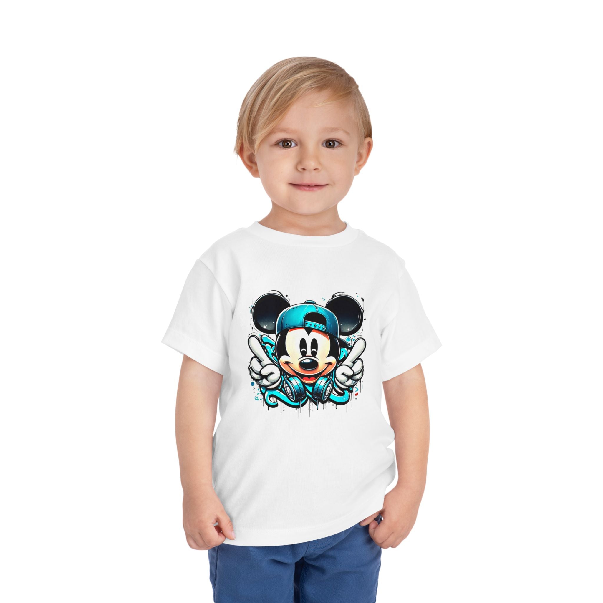 Mickey Mouse Hip-Hop Toddler Tee | Street-Style Cartoon T-Shirt | Cr8tive Designs