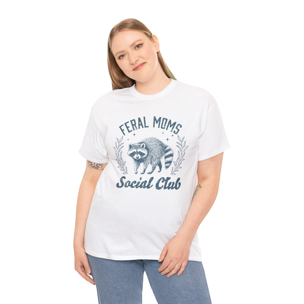 Feral Moms Club Graphic Tee – Trendy Funny Mom Shirt, Motherhood Humor Tee | Cr8tive Designs