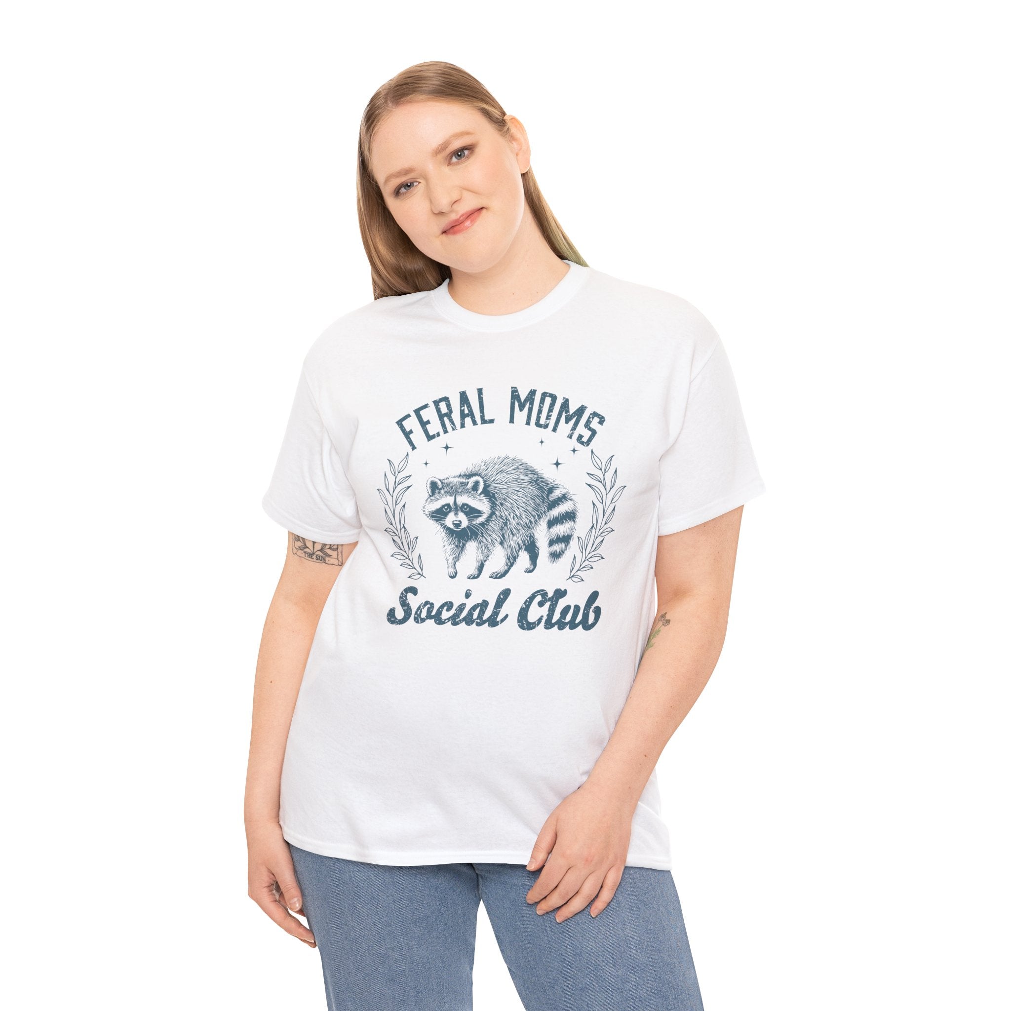 Feral Moms Club Graphic Tee – Trendy Funny Mom Shirt, Motherhood Humor Tee | Cr8tive Designs