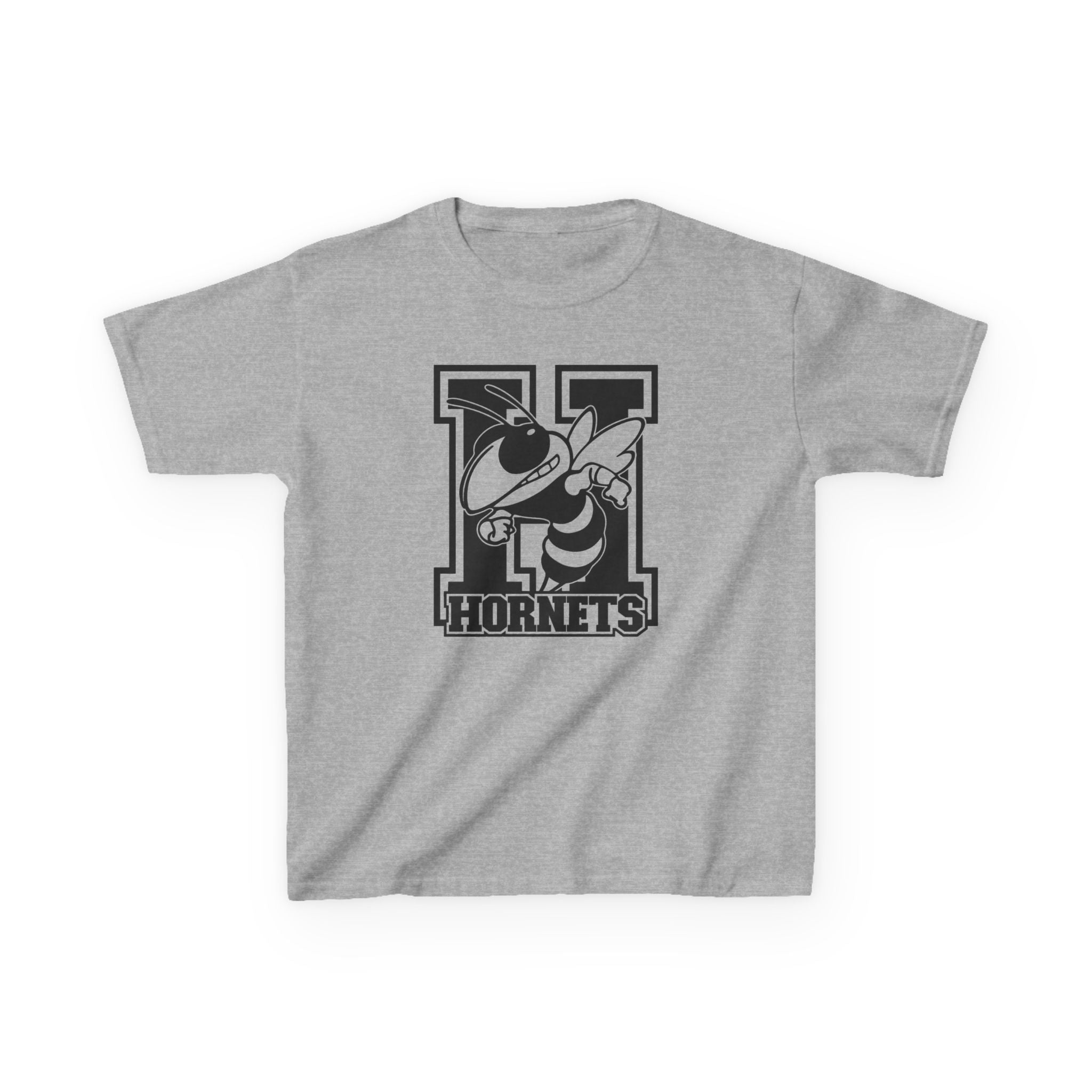 Hornets Letter H Mascot Youth T-Shirt | School Spirit Mascot Tee | Cr8tive Designs