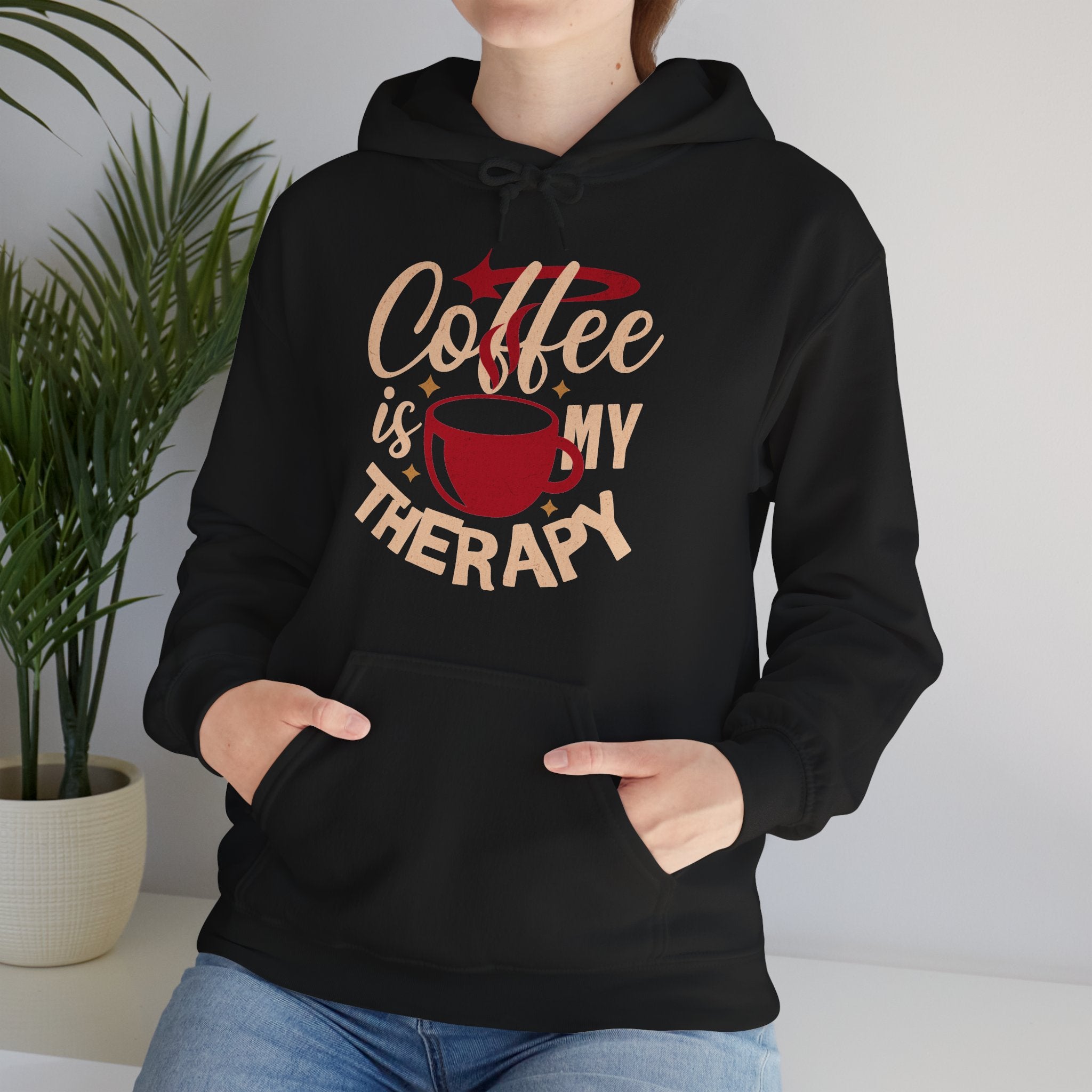 Coffee Is My Therapy | Funny Coffee Lover Hoodie | Cr8tive Designs