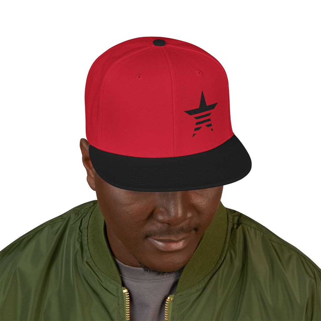 Star Embroidery Snapback Hat