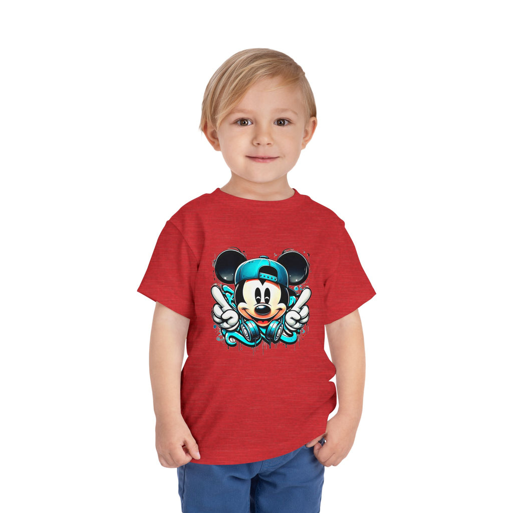Mickey Mouse Hip-Hop Toddler Tee | Street-Style Cartoon T-Shirt | Cr8tive Designs
