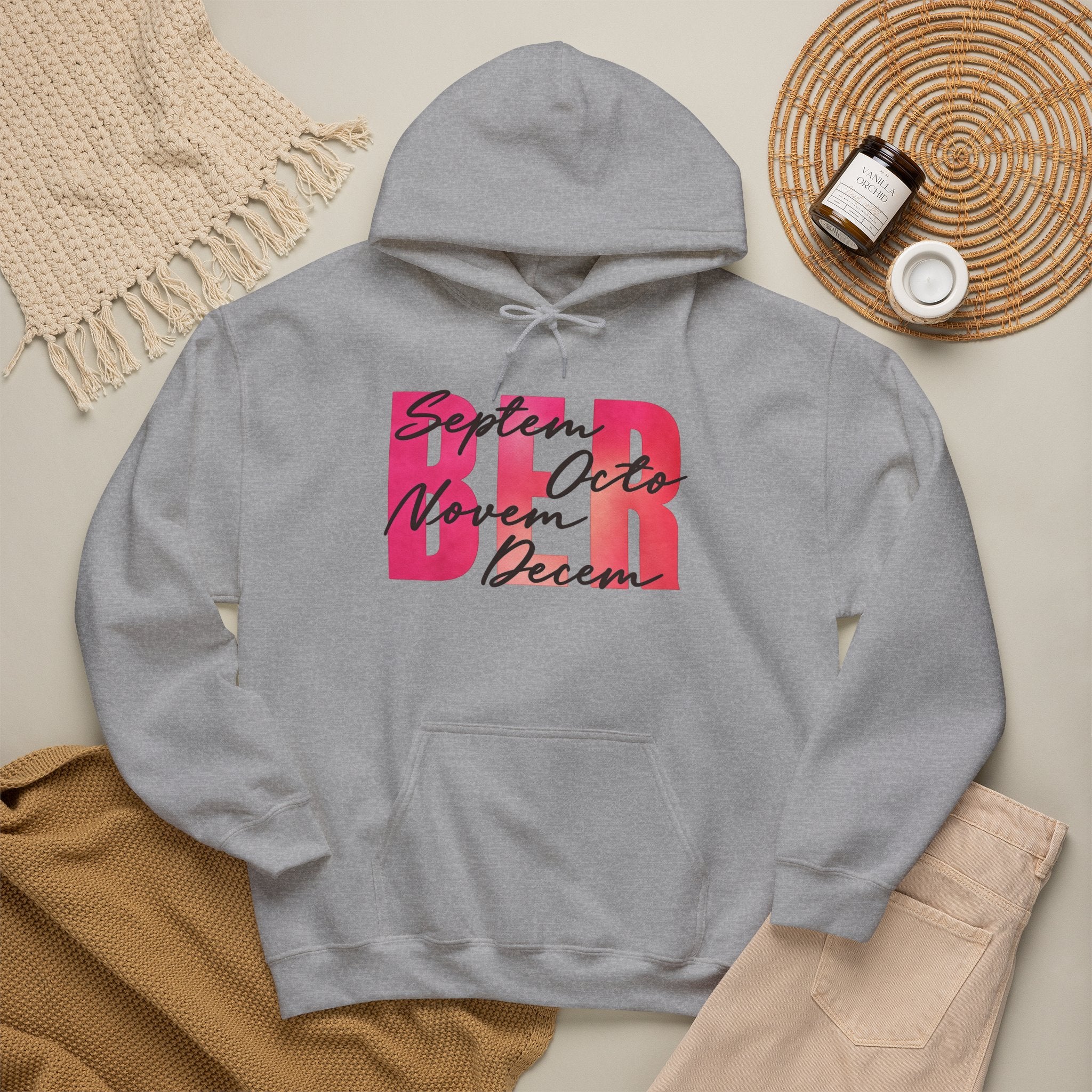 The "BER" Months Graphic Hoodie | Cr8tive Designs