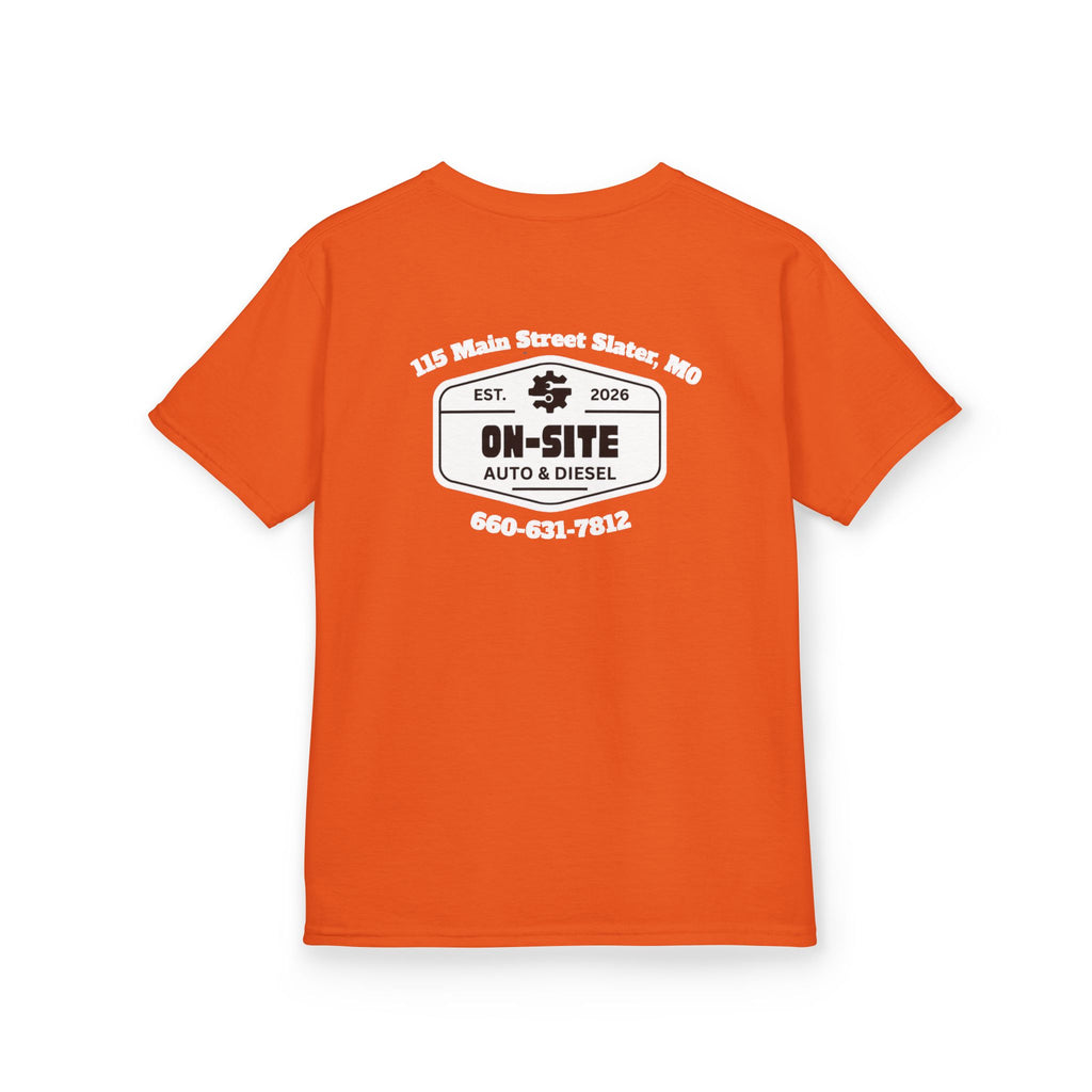 On-Site Auto & Diesel Custom Business Youth T-Shirt | Automotive Workwear | Cr8tive Designs