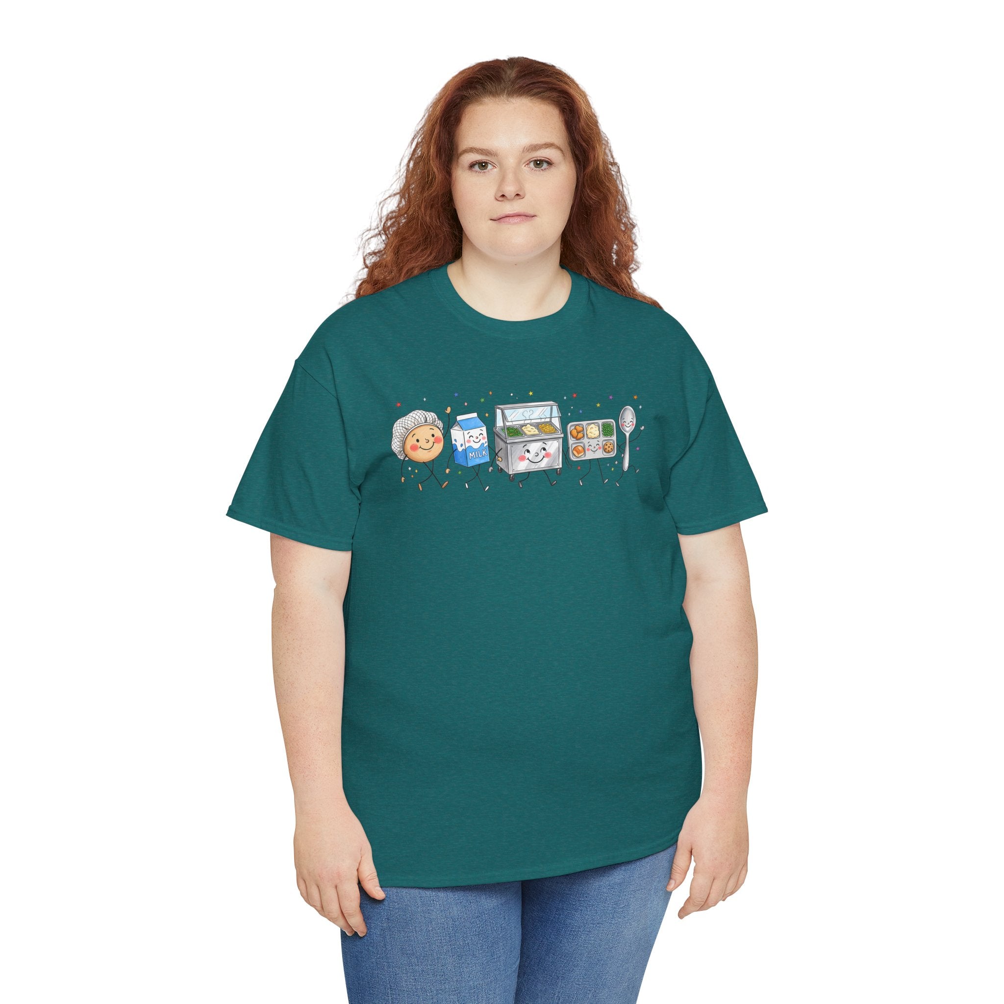 Lunch Crew Graphic Tee | Cute Foodie Character T-Shirt | Cr8tive Designs