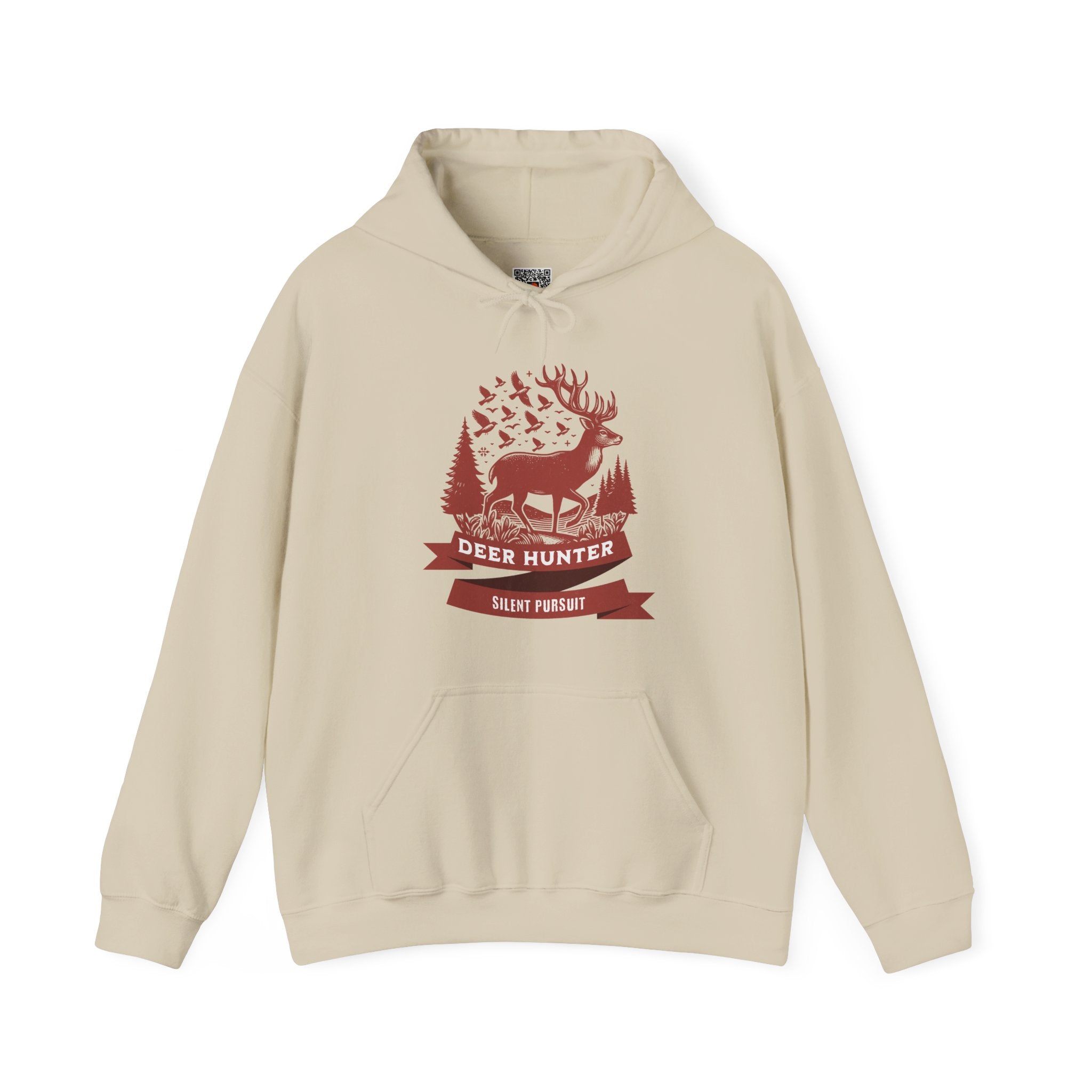 Deer Hunter Silent Pursuit Hoodie | Rustic Woodland Hunting Design | Cr8tive Designs