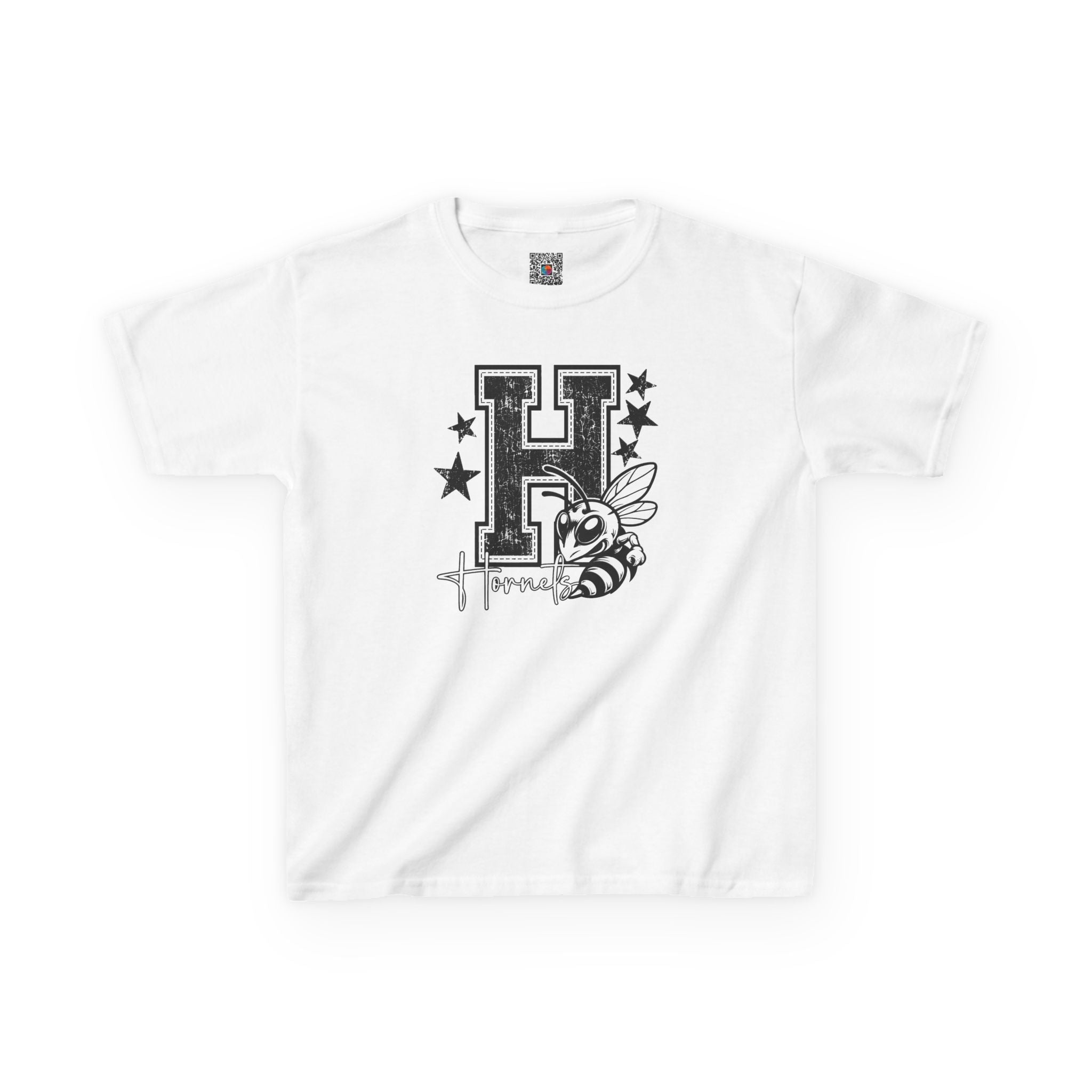 Hornets Letter H Mascot Youth T-Shirt | School Spirit Mascot Tee | Cr8tive Designs