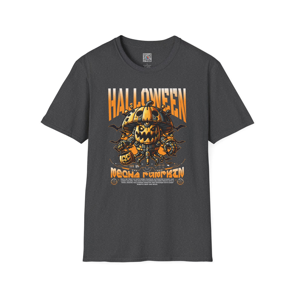 Pumpkin Halloween Tee | Retro Robot Jack-O’-Lantern Shirt | Cr8tive Designs
