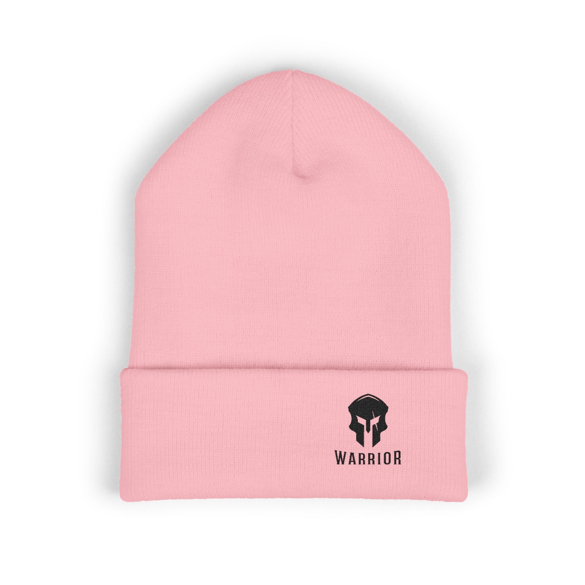Warrior Skull Embroidered Cuffed Beanie/Cr8tive Designs