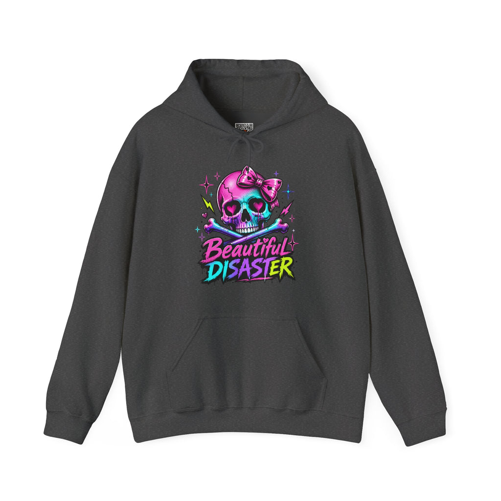 Beautiful Disaster | Colorful Edgy Skull Hoodie | Cr8tive Designs