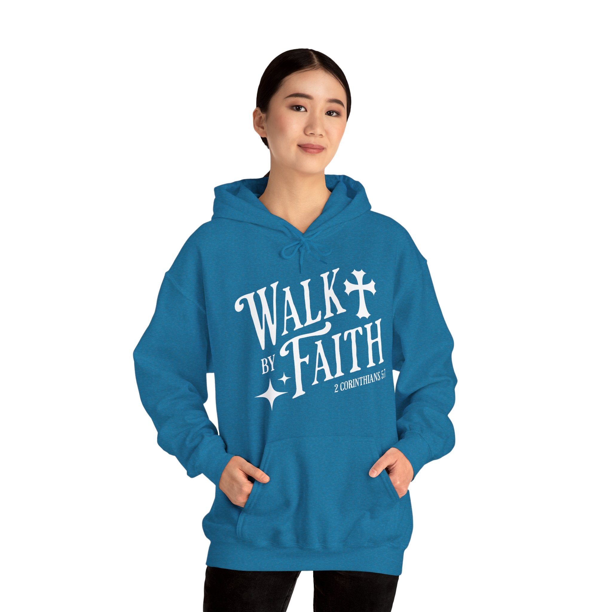Walk by Faith | Christian Scripture Hoodie | Cr8tive Designs