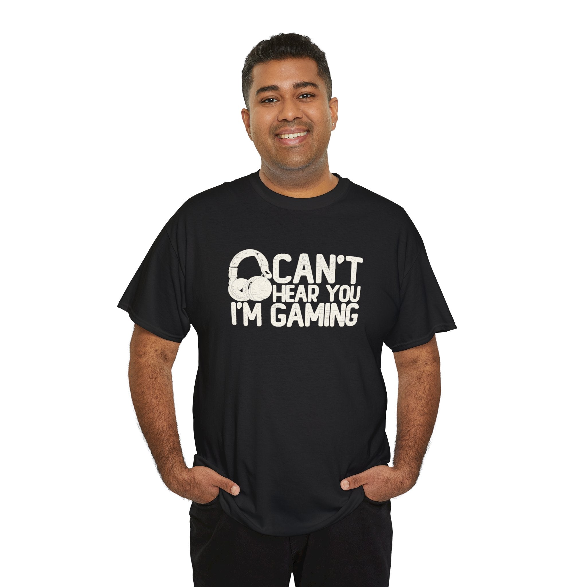 Can’t Hear You, I’m Gaming T-Shirt | Funny Headset Gamer Design | Cr8tive Designs