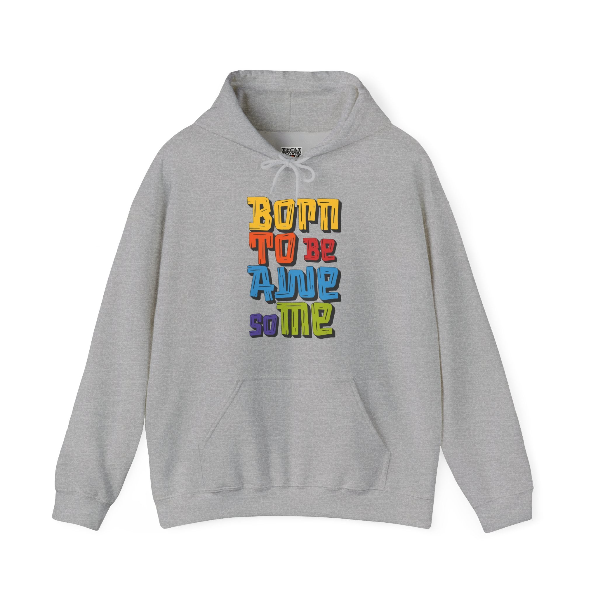 Born to Be Awesome | Colorful Retro Hoodie | Cr8tive Designs