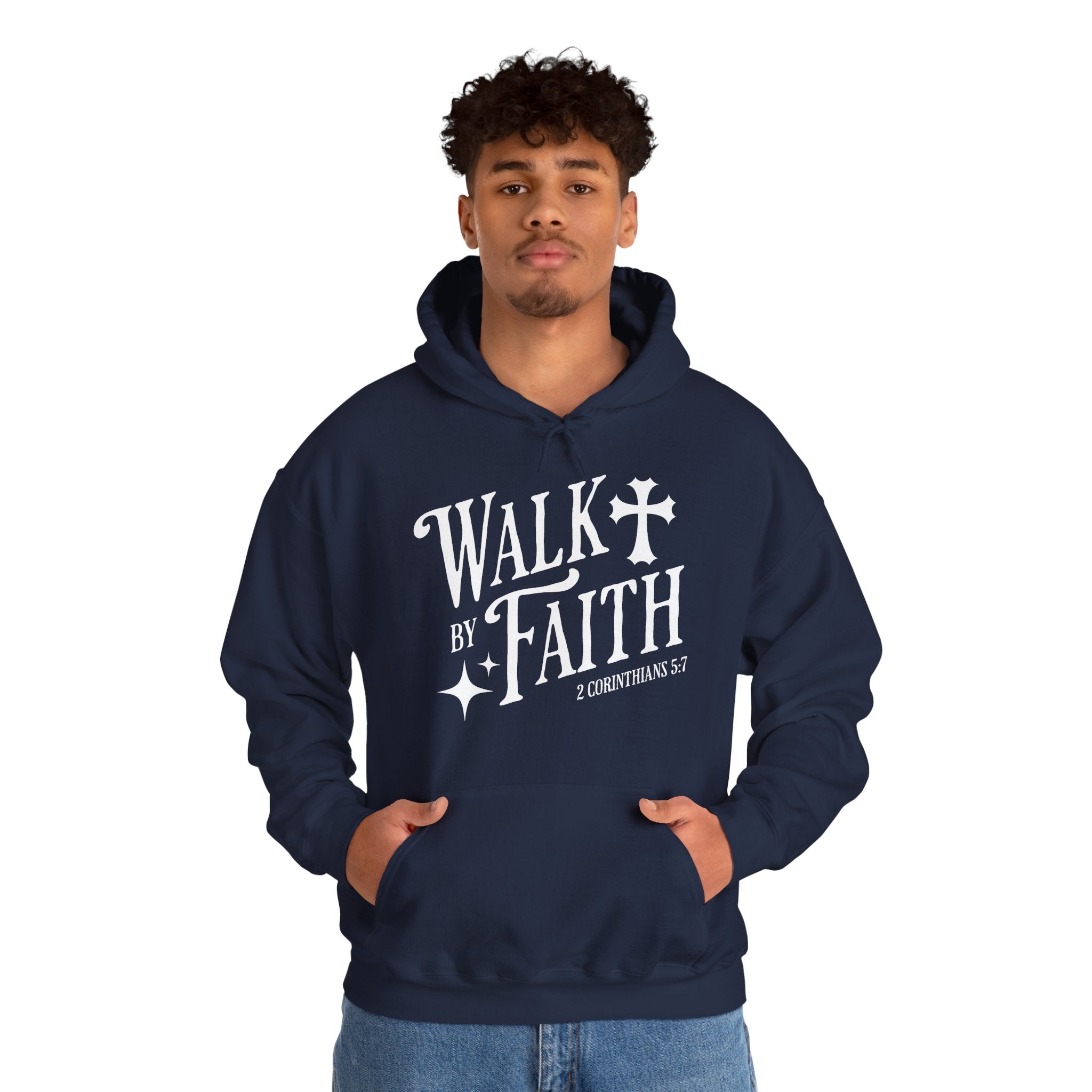 Walk by Faith | Christian Scripture Hoodie | Cr8tive Designs