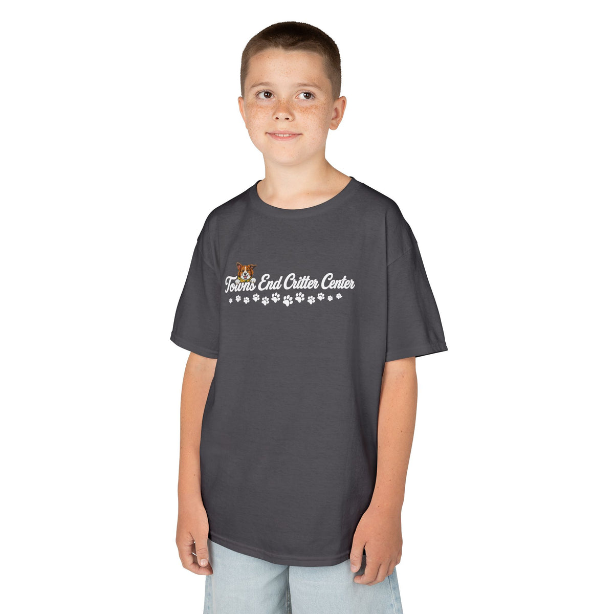Towns End Critter Center Short Sleeve T-Shirt | Custom Pet Boarding & Grooming Graphic Short Sleeve Tee | Cr8tive Designs