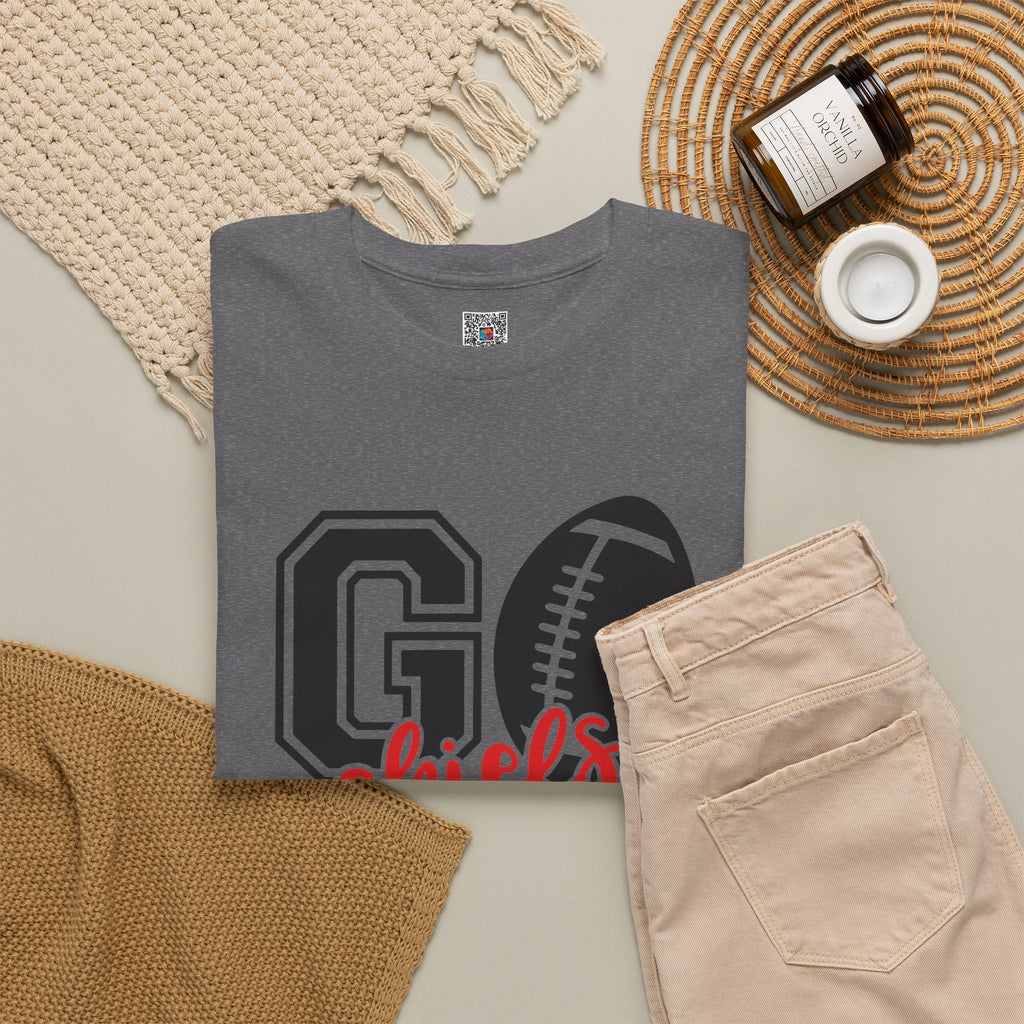 Go Chiefs Football T-Shirt | Game Day Tailgate Graphic Tee | Cr8tive Designs