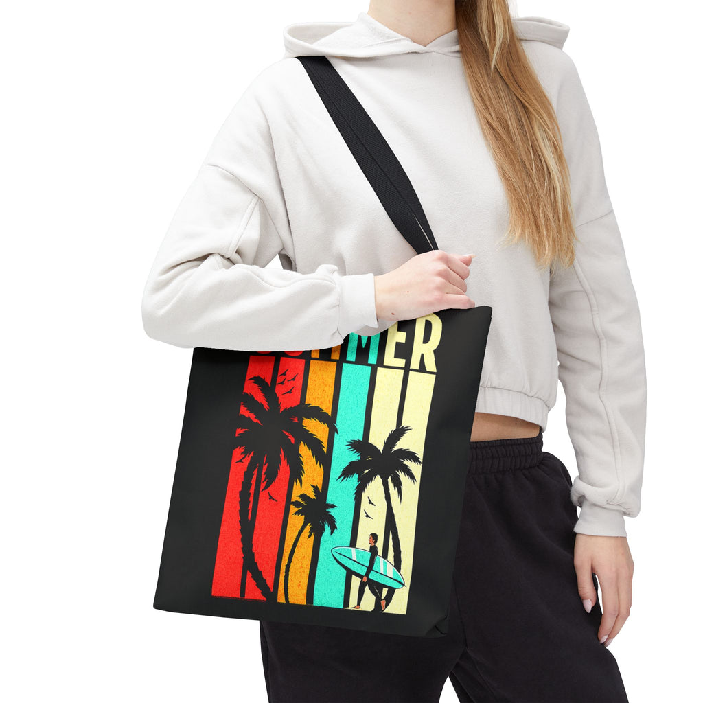 Summer Surf | Vintage Palm Tree Tote Bag | Cr8tive Designs