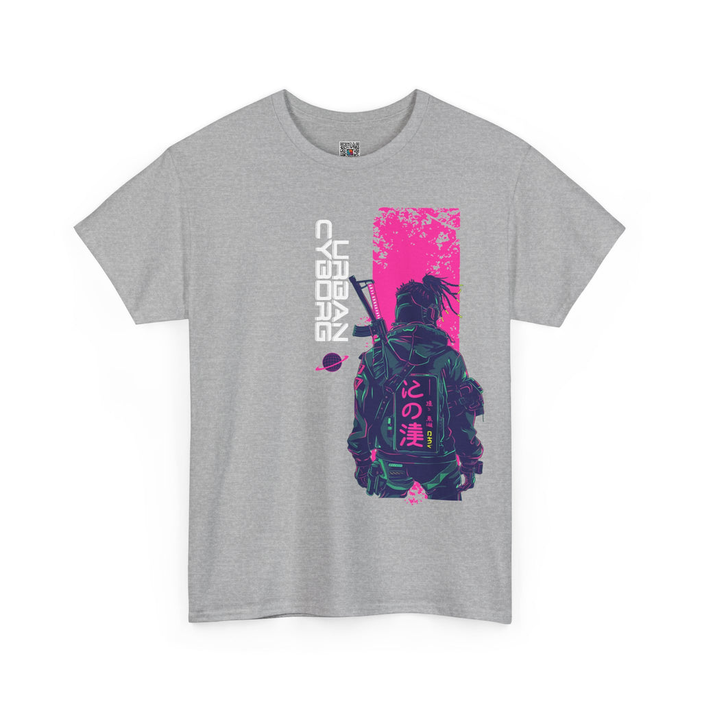Urban Cyborg | Neon Cyberpunk Tshirt Design | Cr8tive Designs