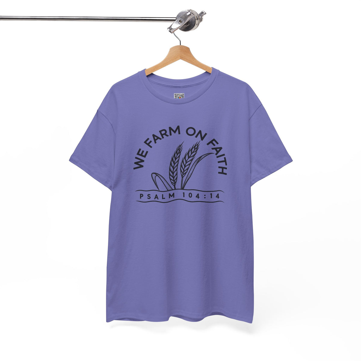 We Farm On Faith Psalm 104:14 T-Shirt | Christian Country Graphic Tee | Cr8tive Designs