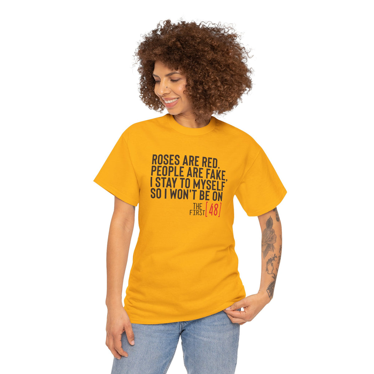 Roses Are Red, People Are Fake | Sarcastic True Crime Graphic Tee | Cr8tive Designs