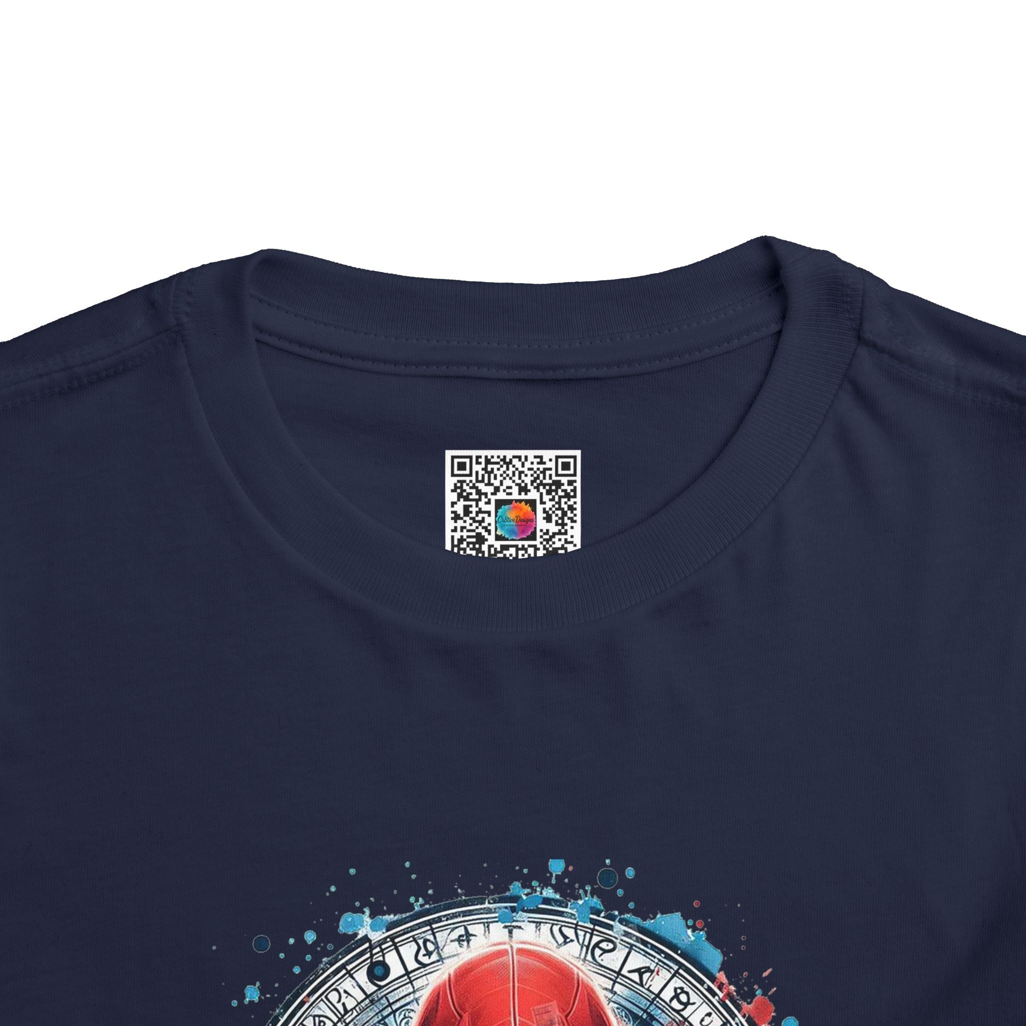 Red Masked Antihero Toddler Tee | Comic-Inspired Hero T-Shirt Design | Cr8tive Designs