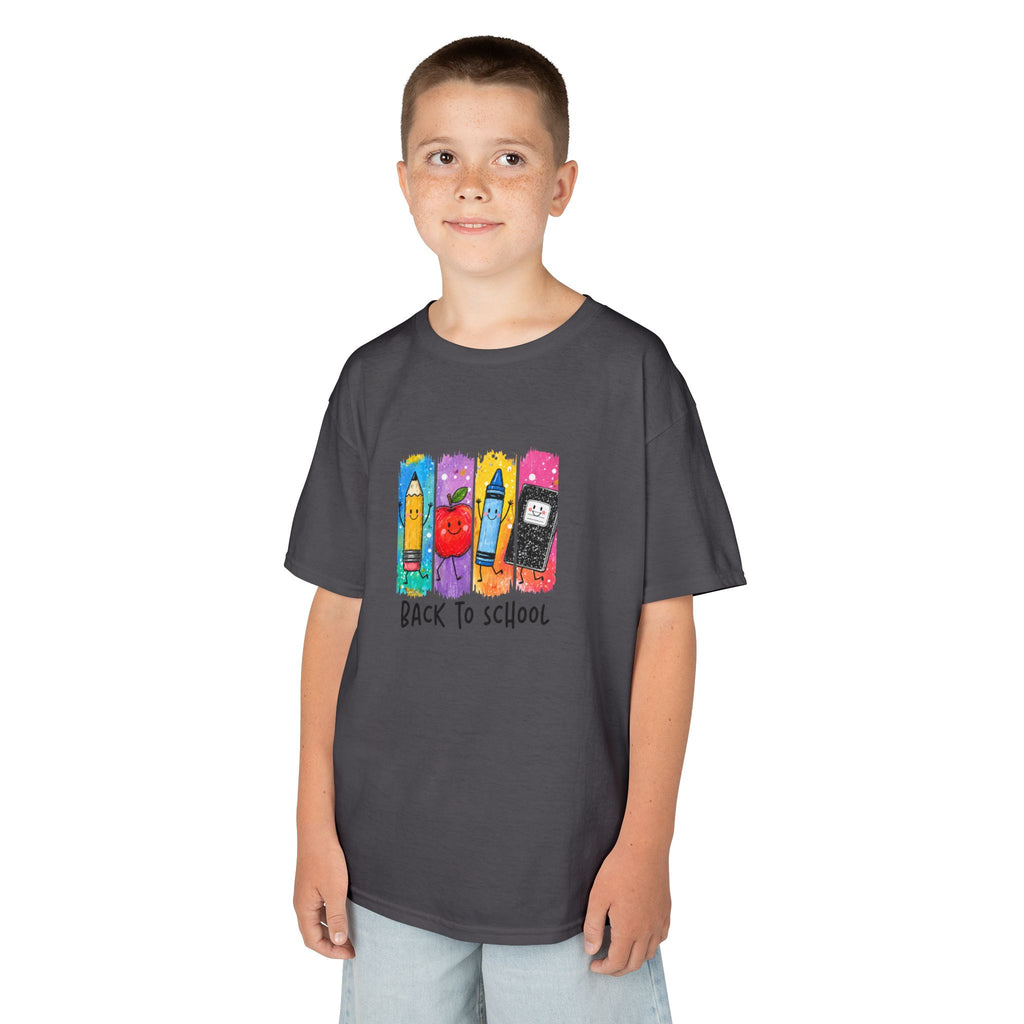 Back to School Crayon Shirt | Colorful School Supply Kids Tee | Cr8tive Designs