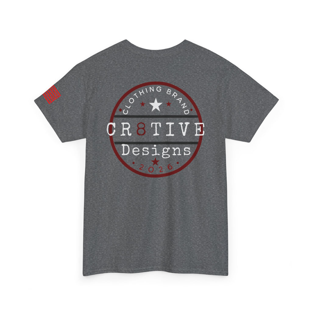 Red Logo Badge Graphic Tee/Cr8tive Designs