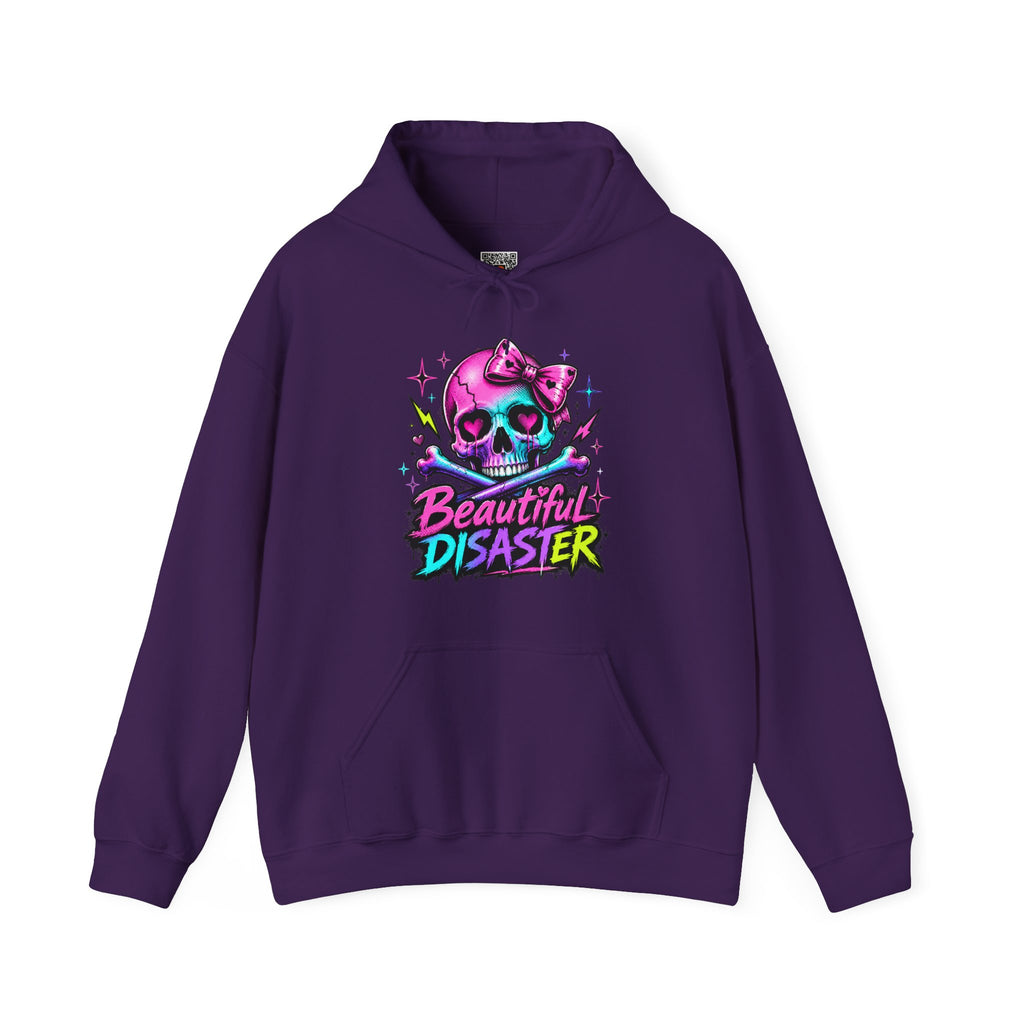 Beautiful Disaster | Colorful Edgy Skull Hoodie | Cr8tive Designs