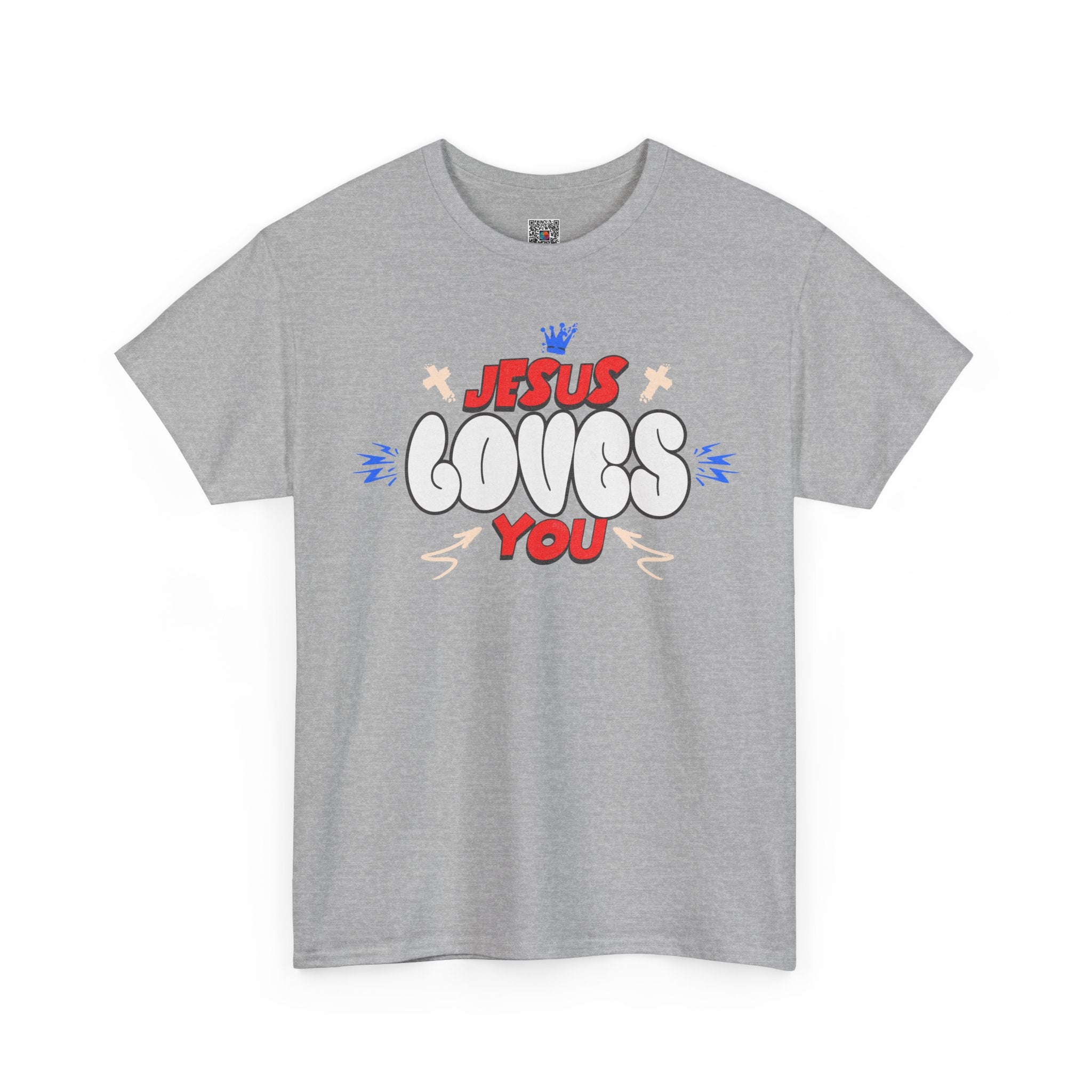 Jesus Loves You T-Shirt | Christian Faith Graphic Tee | Cr8tive Designs